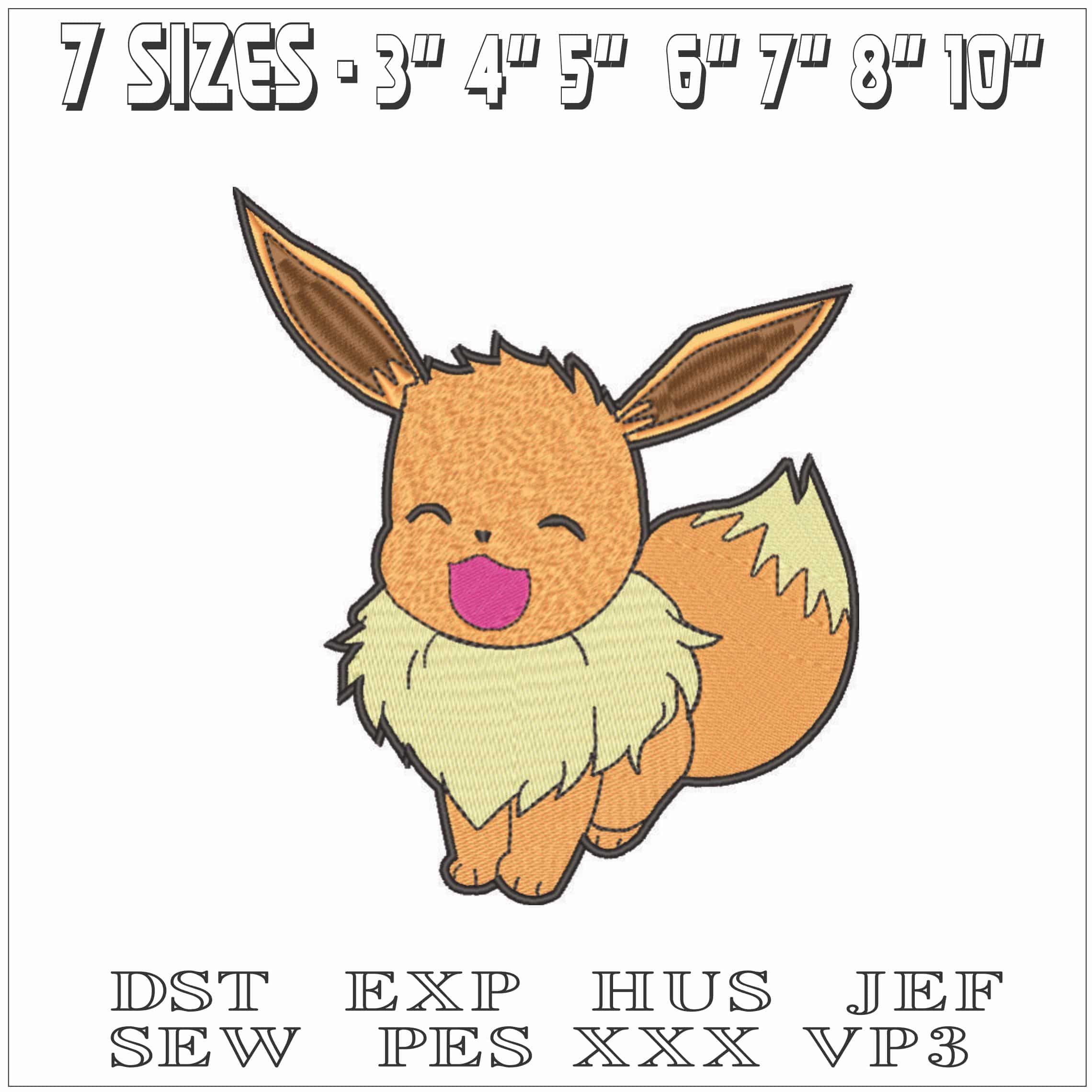 EEVEE pokemon-Elegant embroidery design file - instant download — view 2