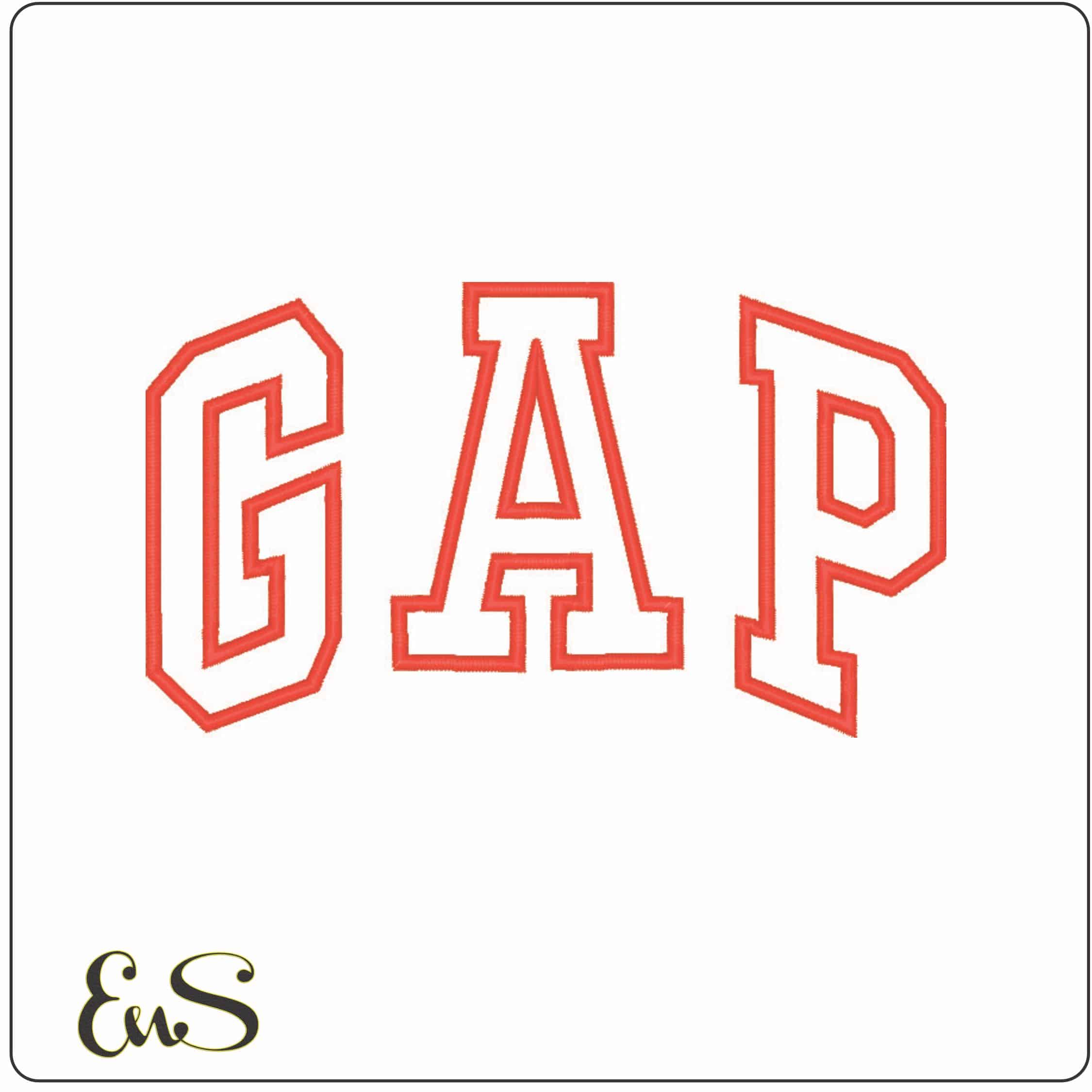 GAP-Elegant embroidery design file - instant download