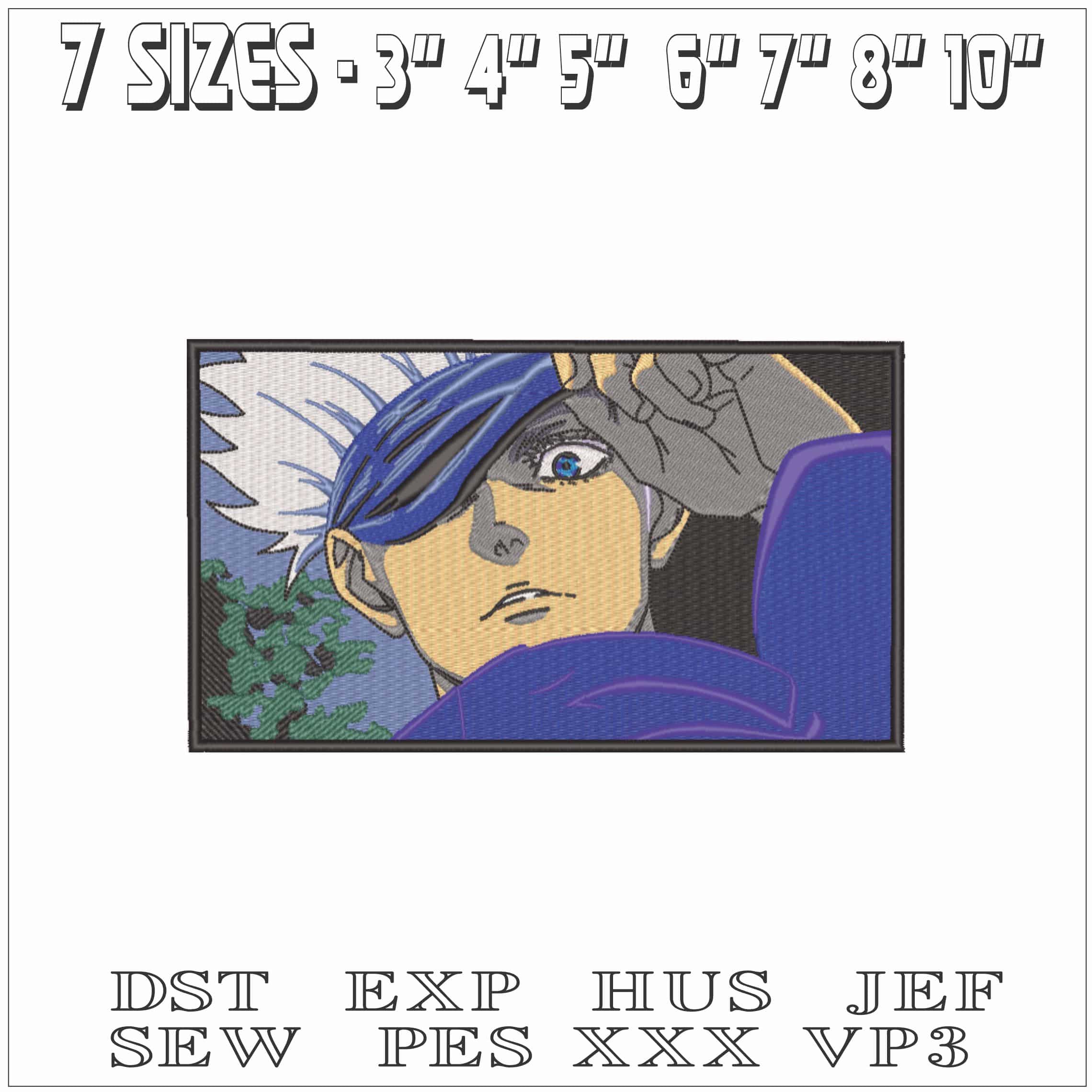 Gojo Satoru Landscape - Anime-Elegant embroidery design file - instant download — view 2