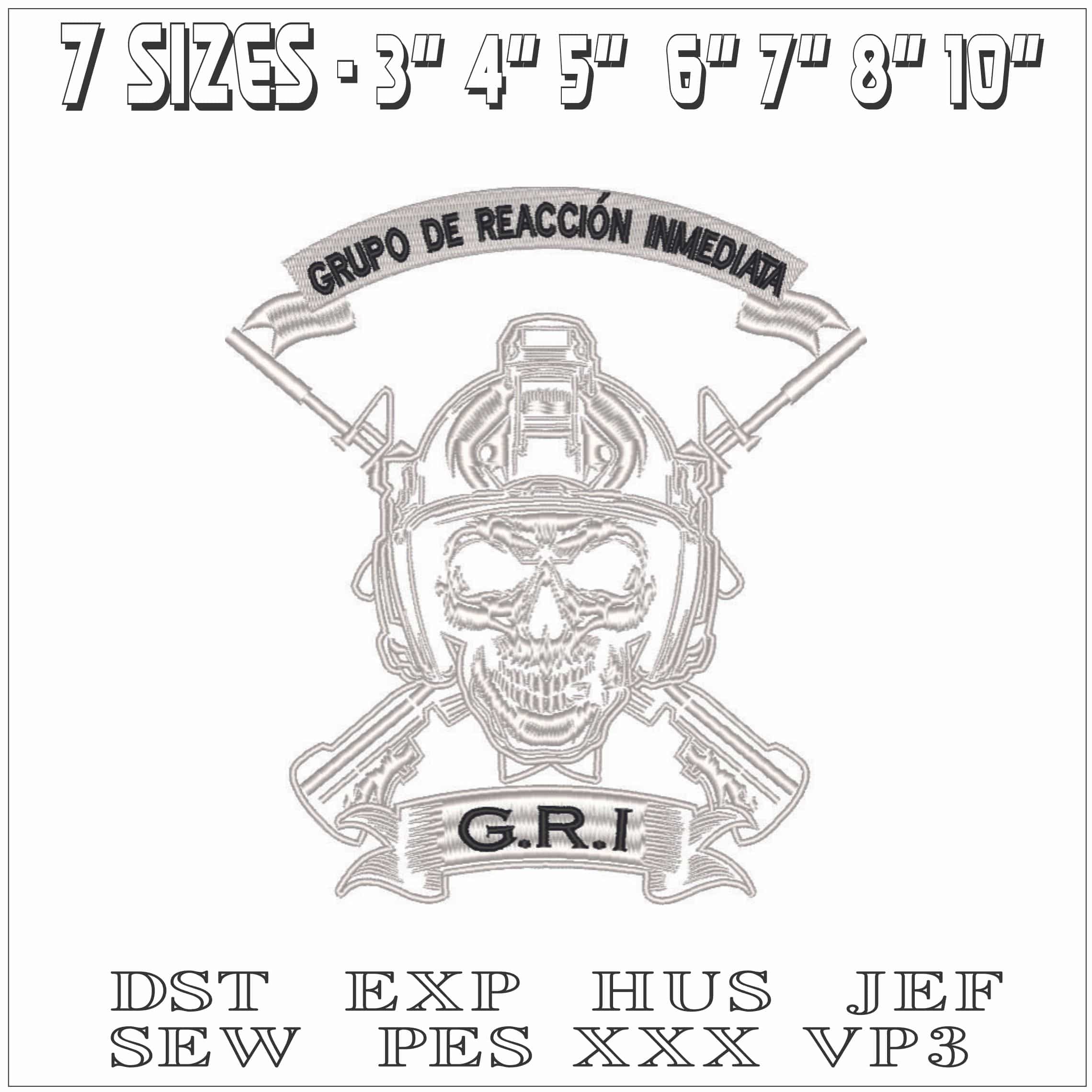 GRI-Elegant embroidery design file - instant download — view 2