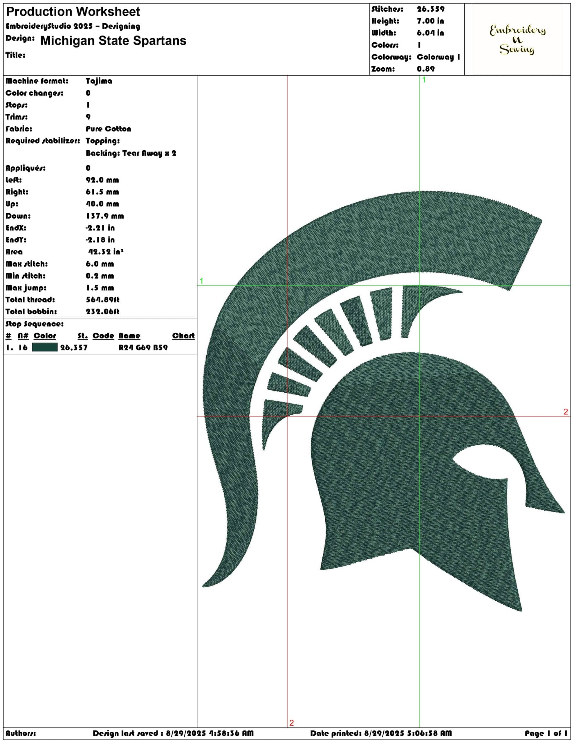 Michigan Spartans Including Small embroidery design - Michigan State University embroidery machine pattern embroidery file — view 3
