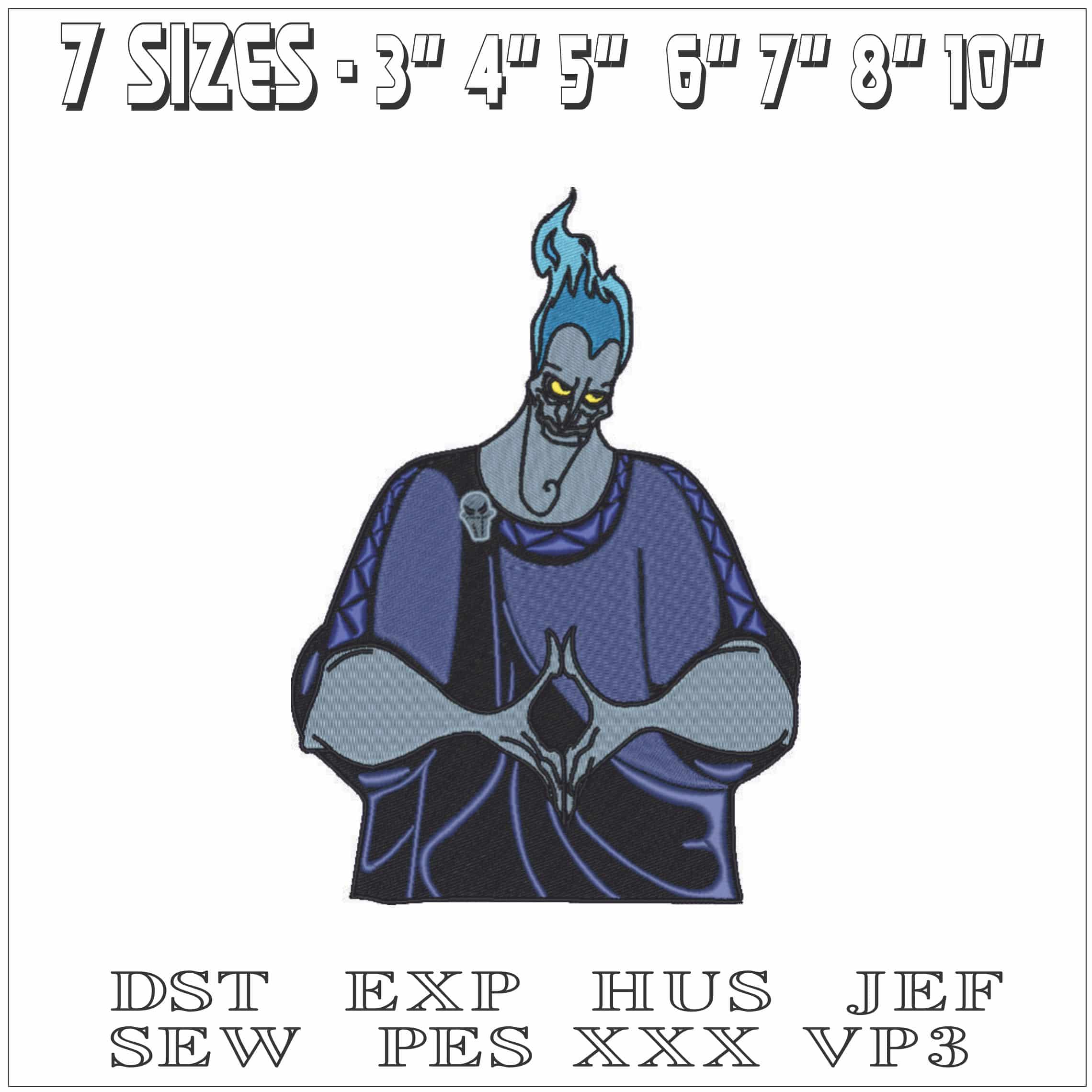 Hades - Disney-Elegant embroidery design file - instant download — view 2