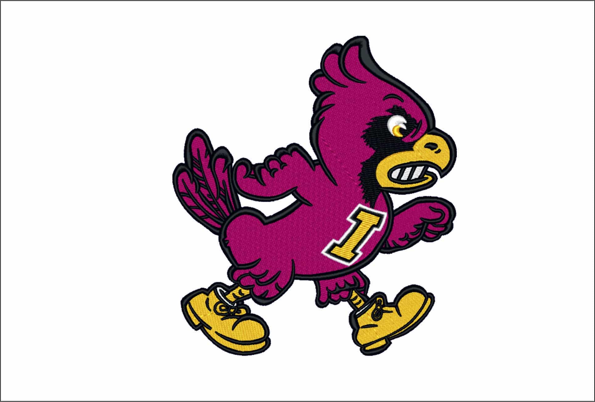 Iowa State Cyclones Cardinal 1978-Elegant embroidery design file - instant download