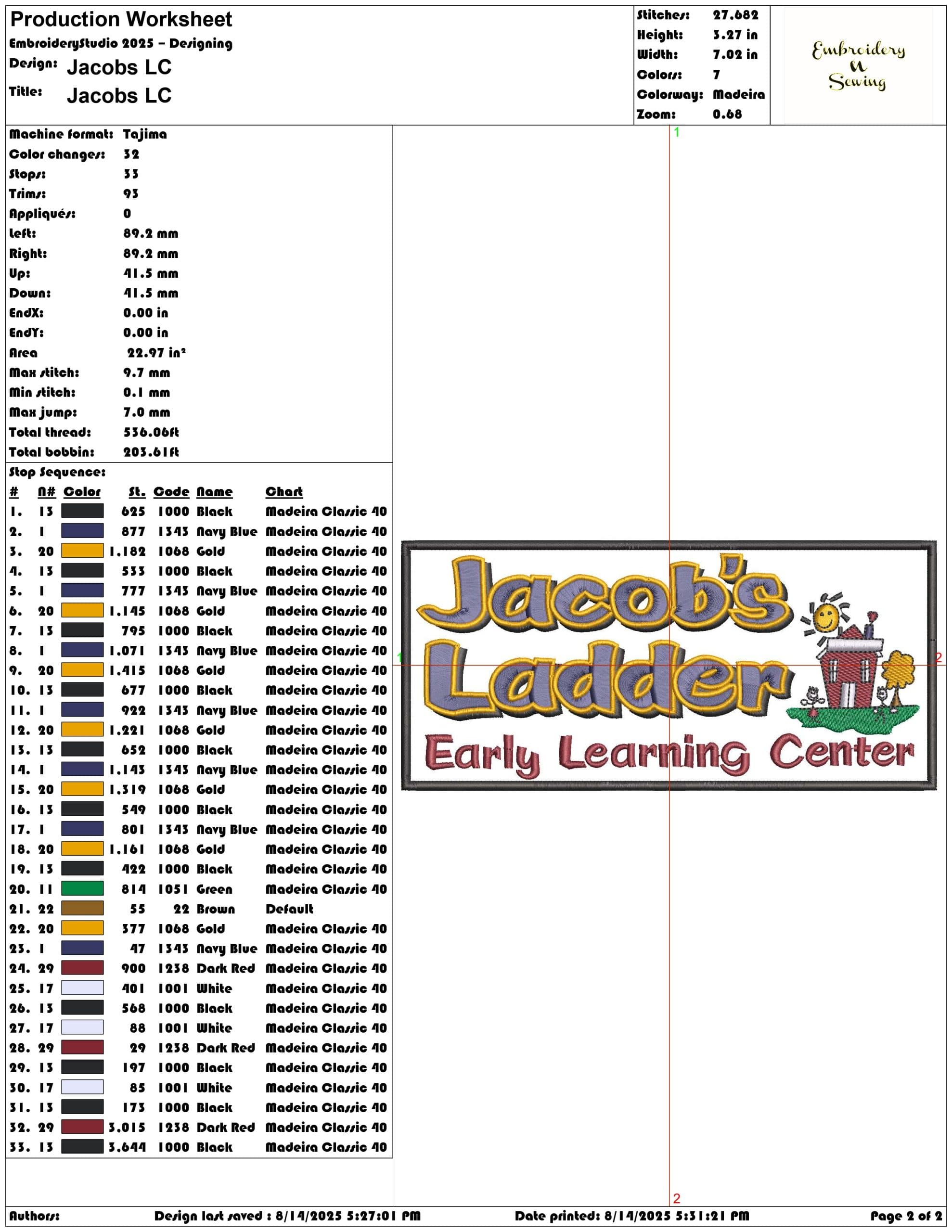 Jacobs LC-Elegant embroidery design file - instant download — view 3