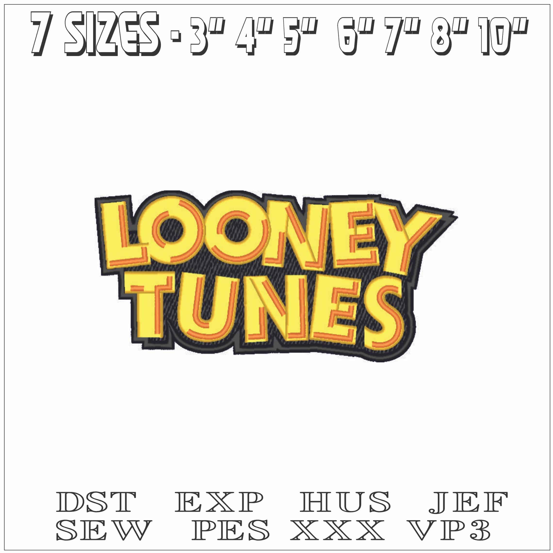 Looney Tunes Logo-Elegant embroidery design file - instant download — view 2
