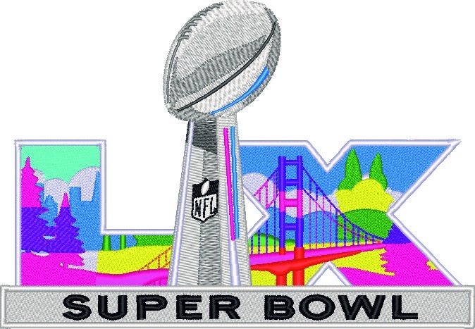 Super Bowl LX National Football League NFL 2026 embroidery design - Superbowl men's football embroidery machine pattern embroidery file — view 4