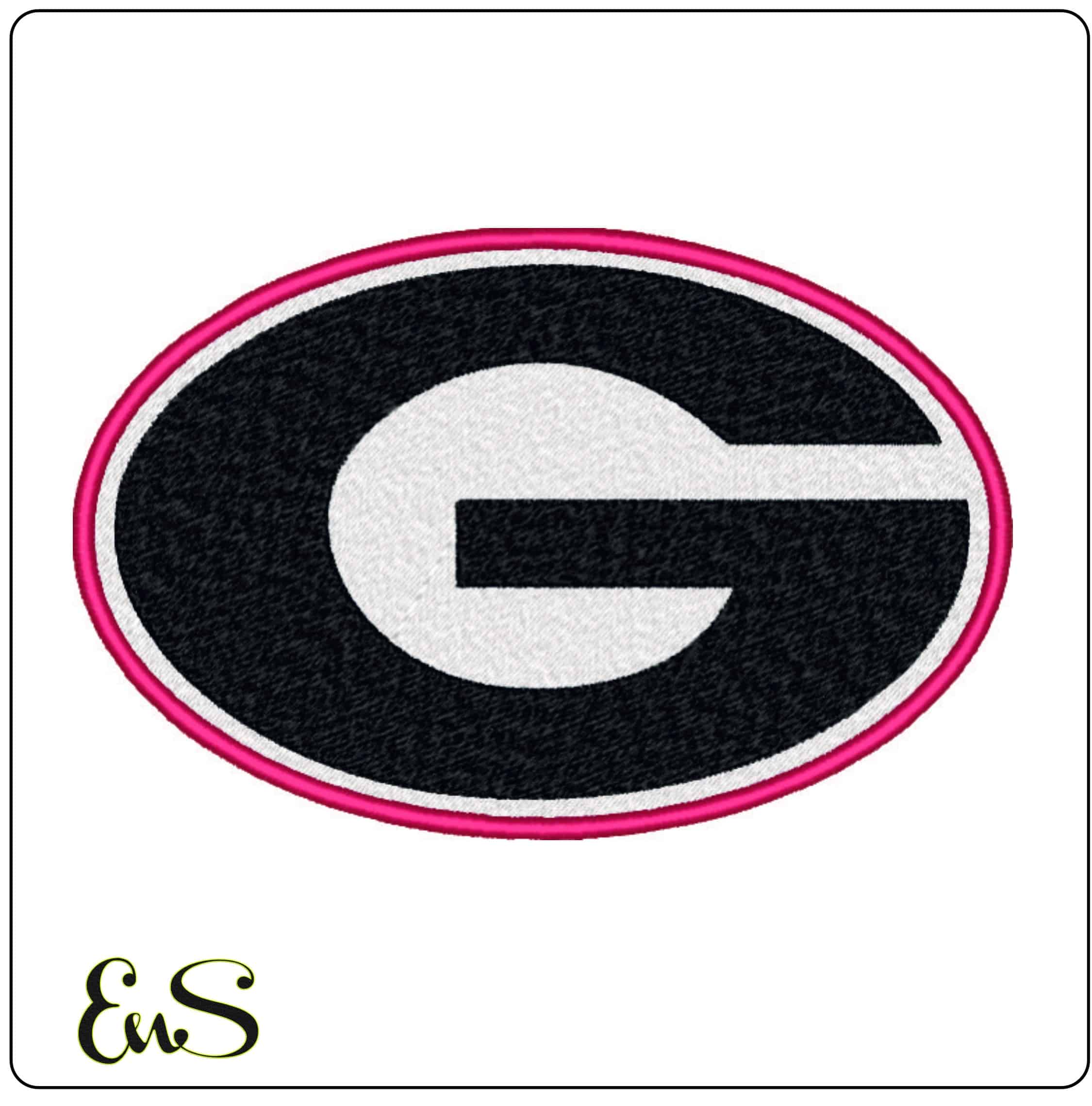 Georgia Athletics G embroidery design - University of Georgia Bulldogs Logo Multi Sizes
