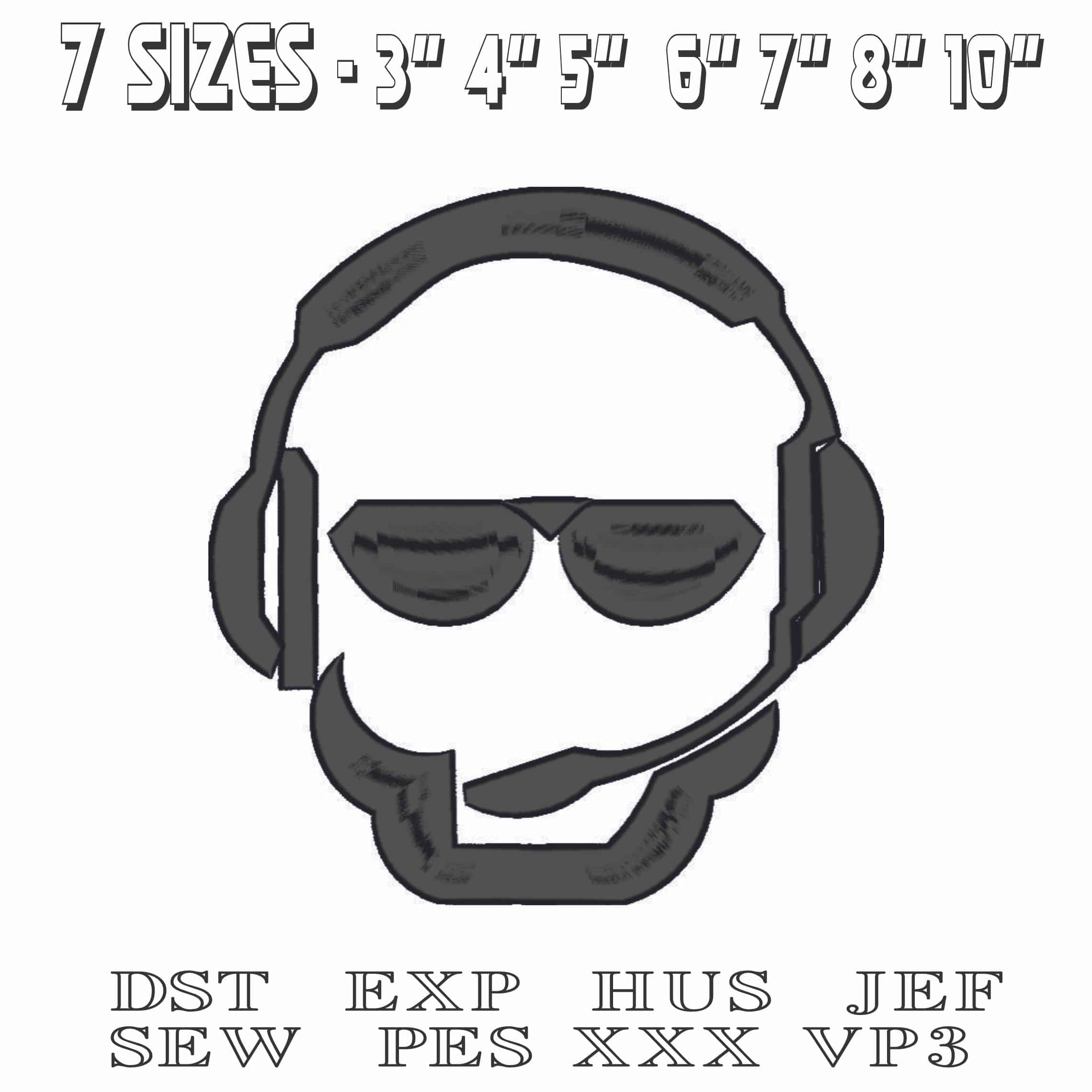 Pilot Shiloette-Elegant embroidery design file - instant download — view 2
