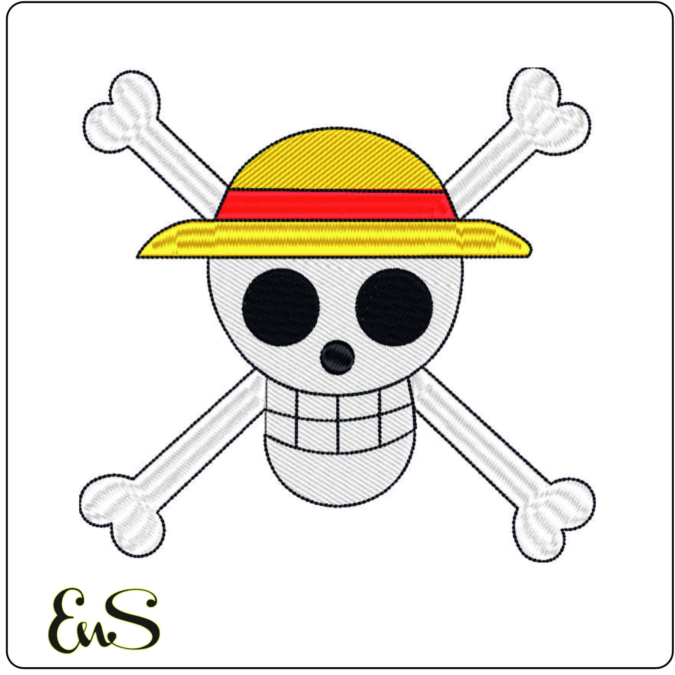 One Piece Original-Elegant embroidery design file - instant download