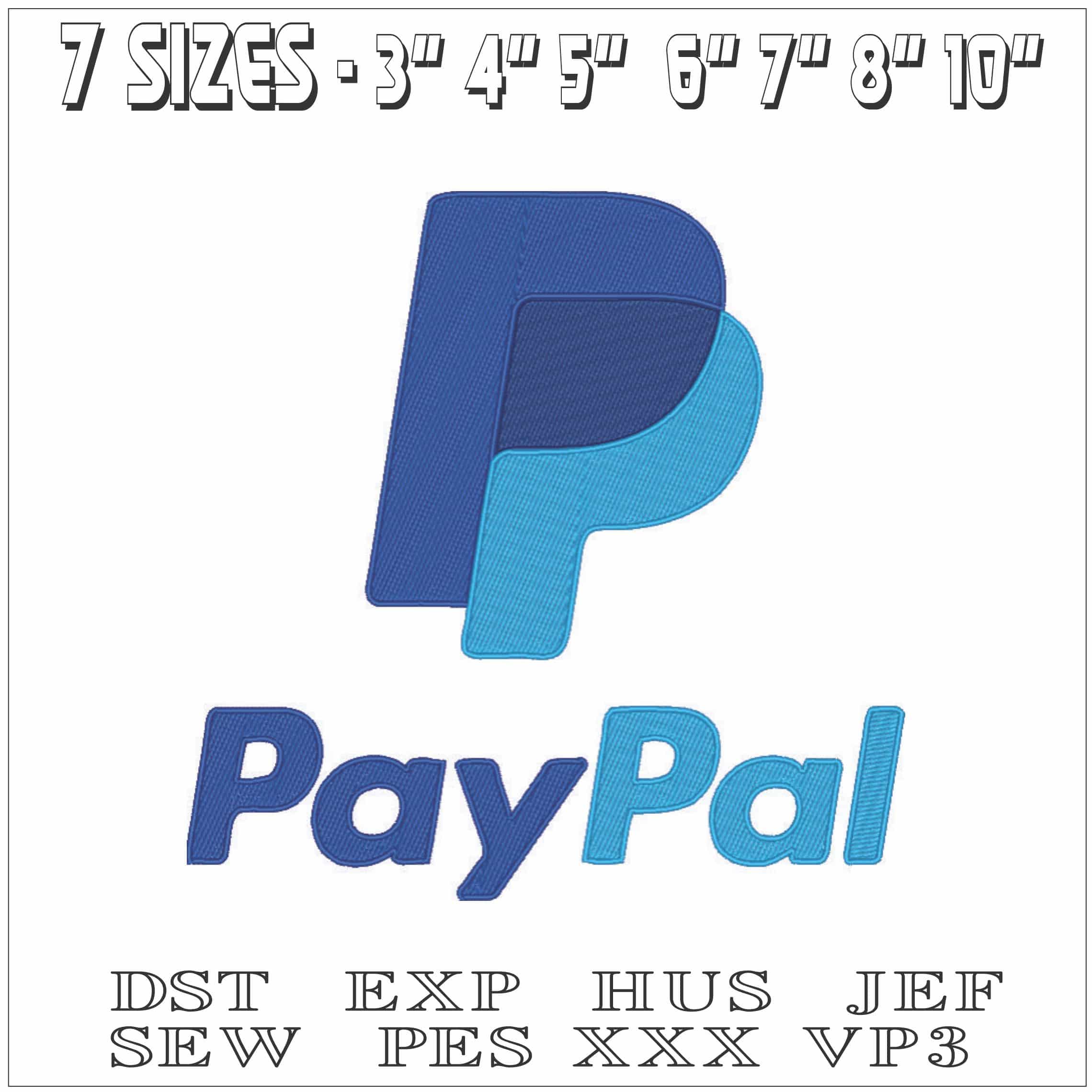 PayPal-Elegant embroidery design file - instant download — view 2