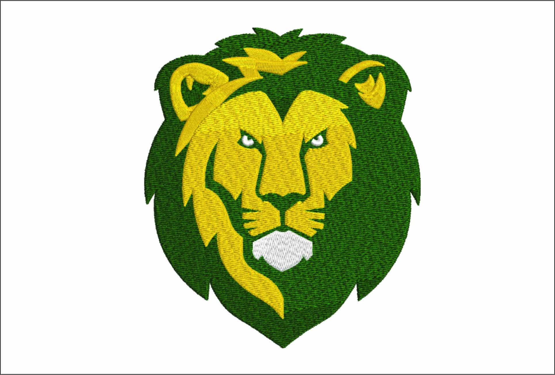 South Eastern Louisiana Lions-Elegant embroidery design file - instant download