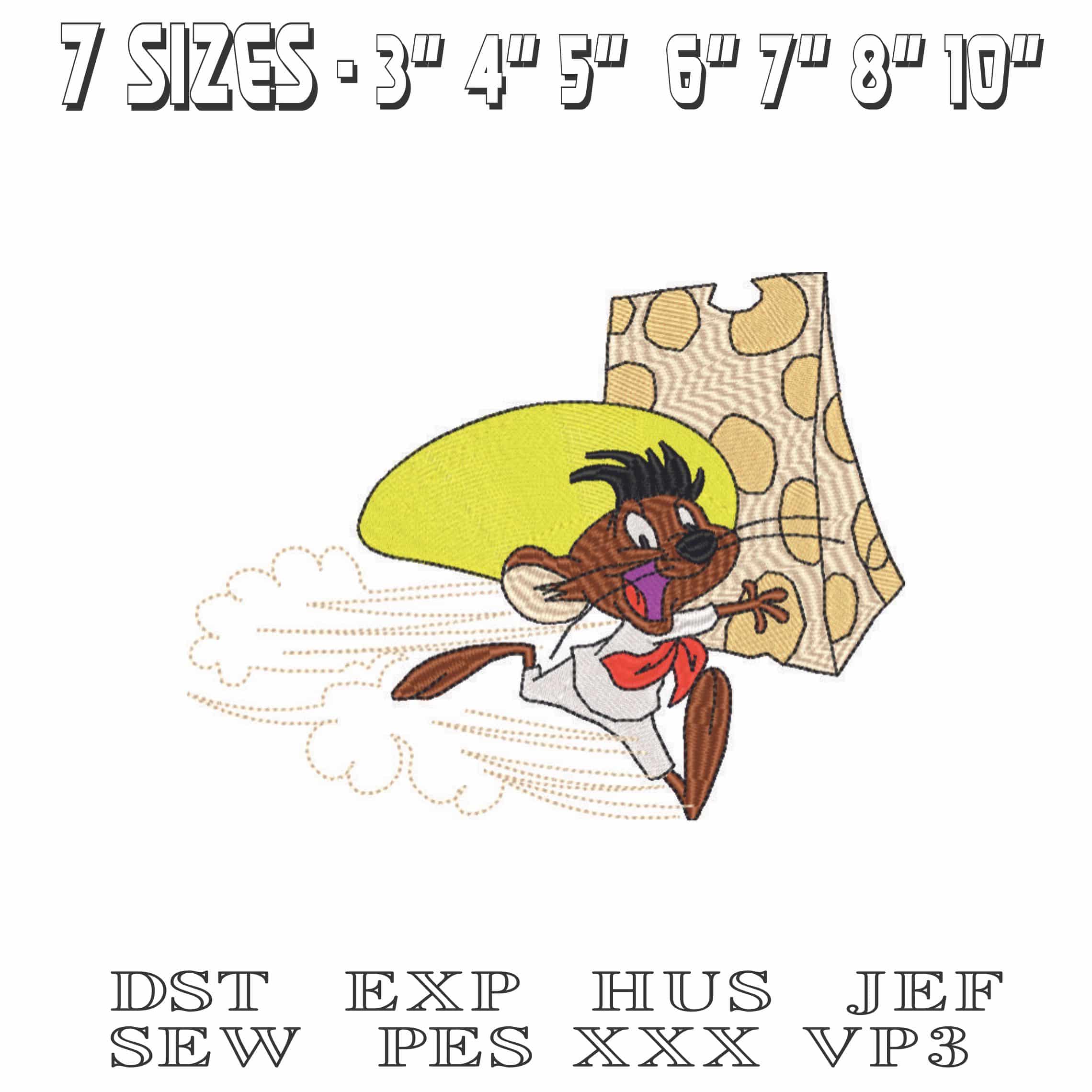 Speedy Gonzales - Looney Tunes-Elegant embroidery design file - instant download — view 2