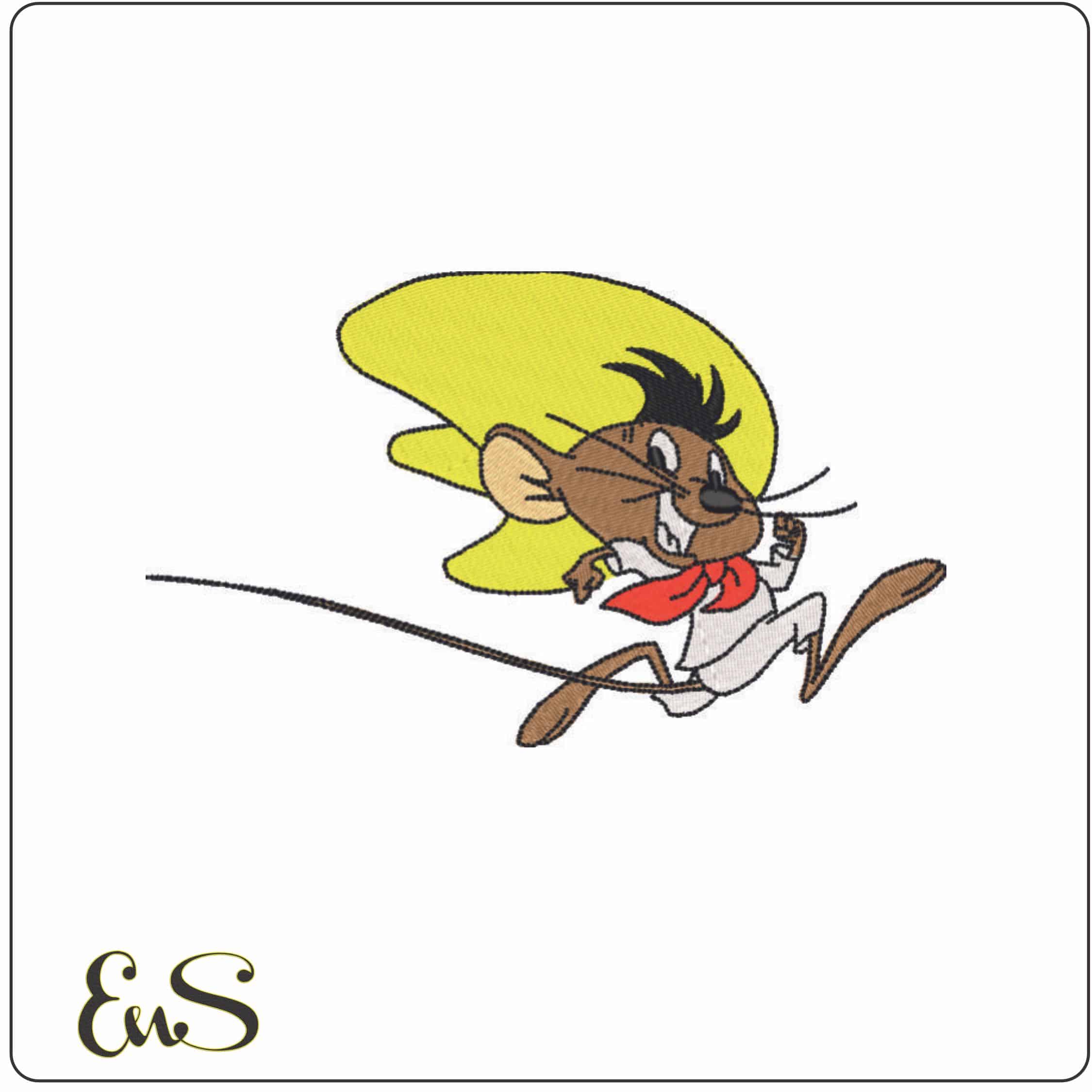 Speedy Gonzales Running - Looney Tunes-Elegant embroidery design file - instant download