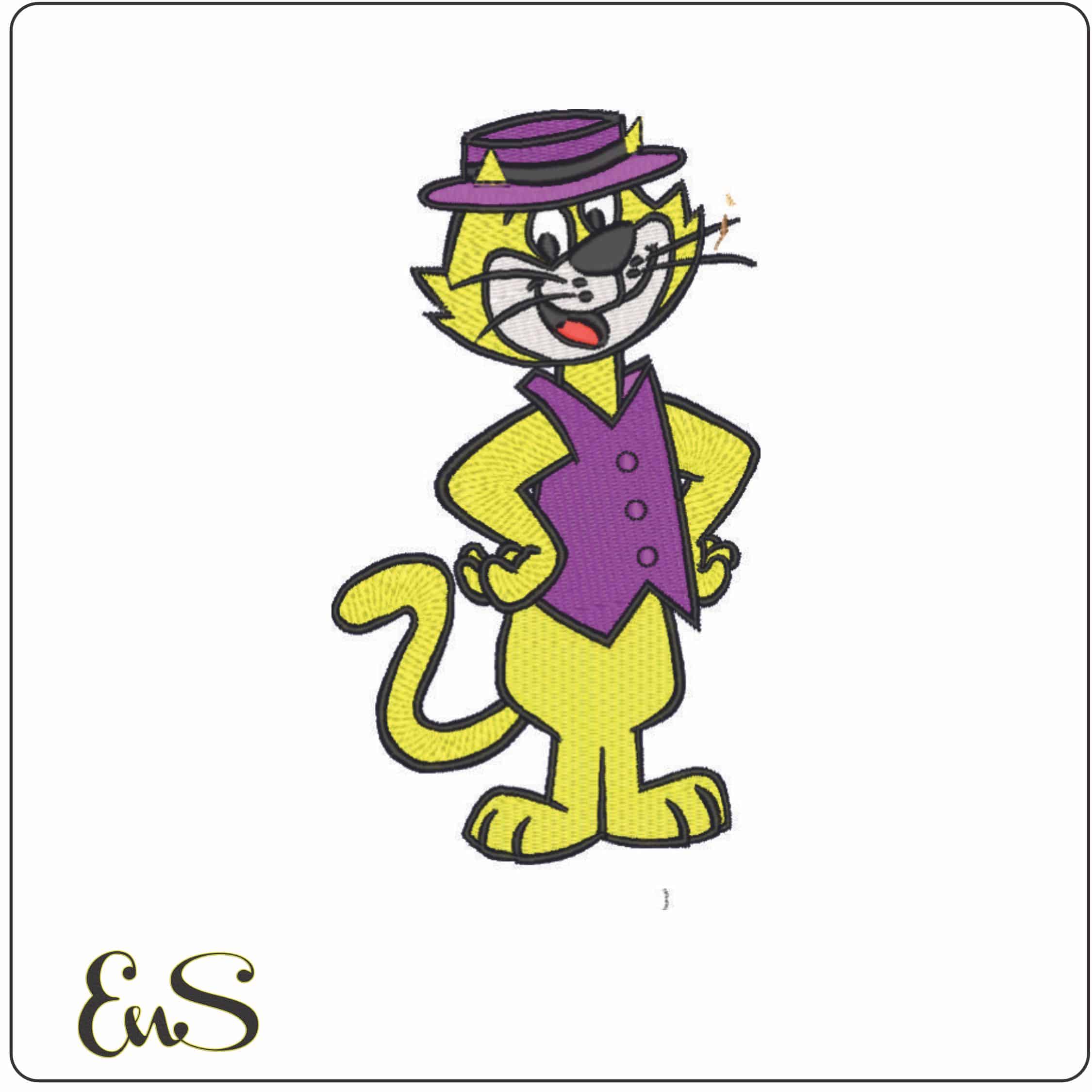 Top Cat-Elegant embroidery design file - instant download