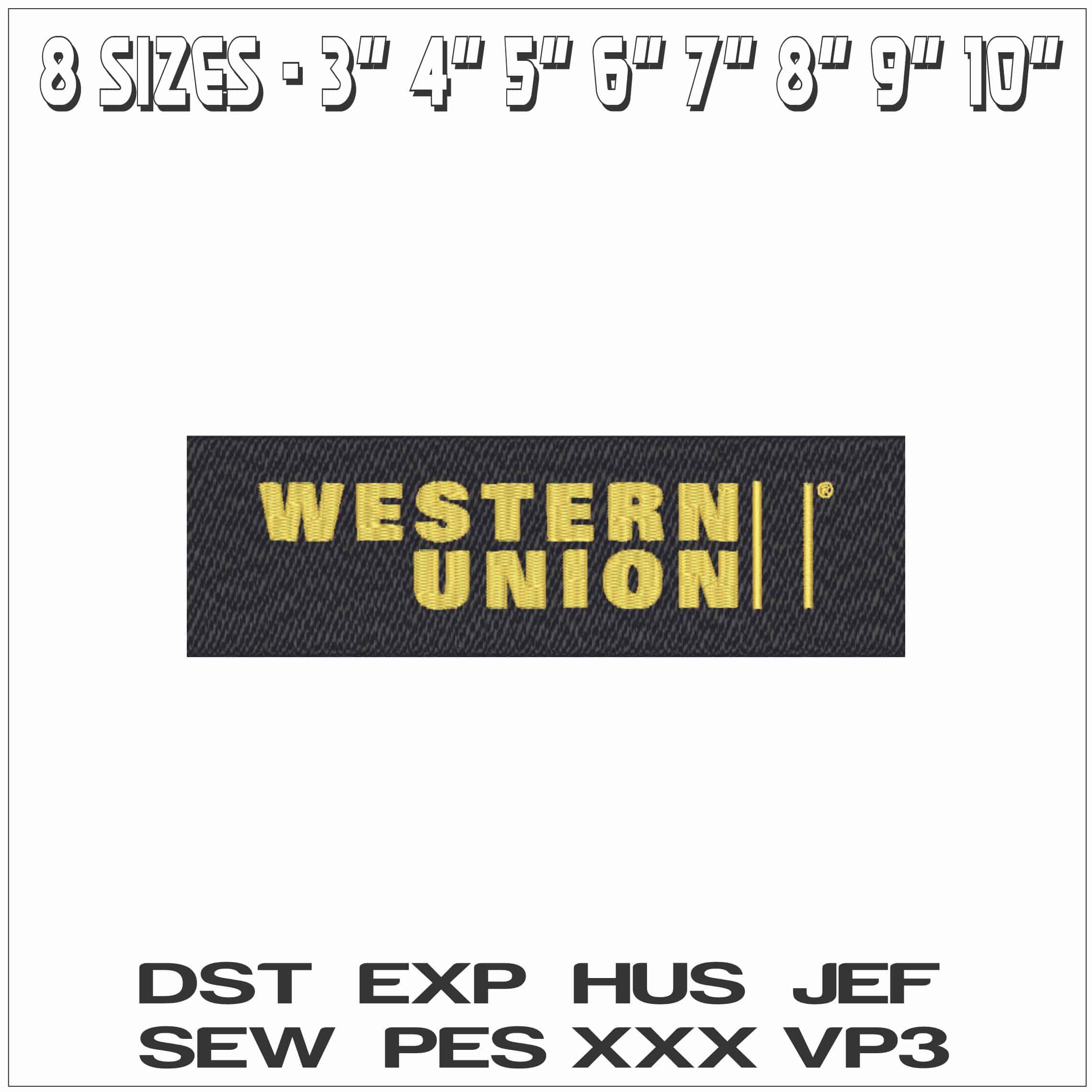 Western Union-Elegant embroidery design file - instant download — view 2