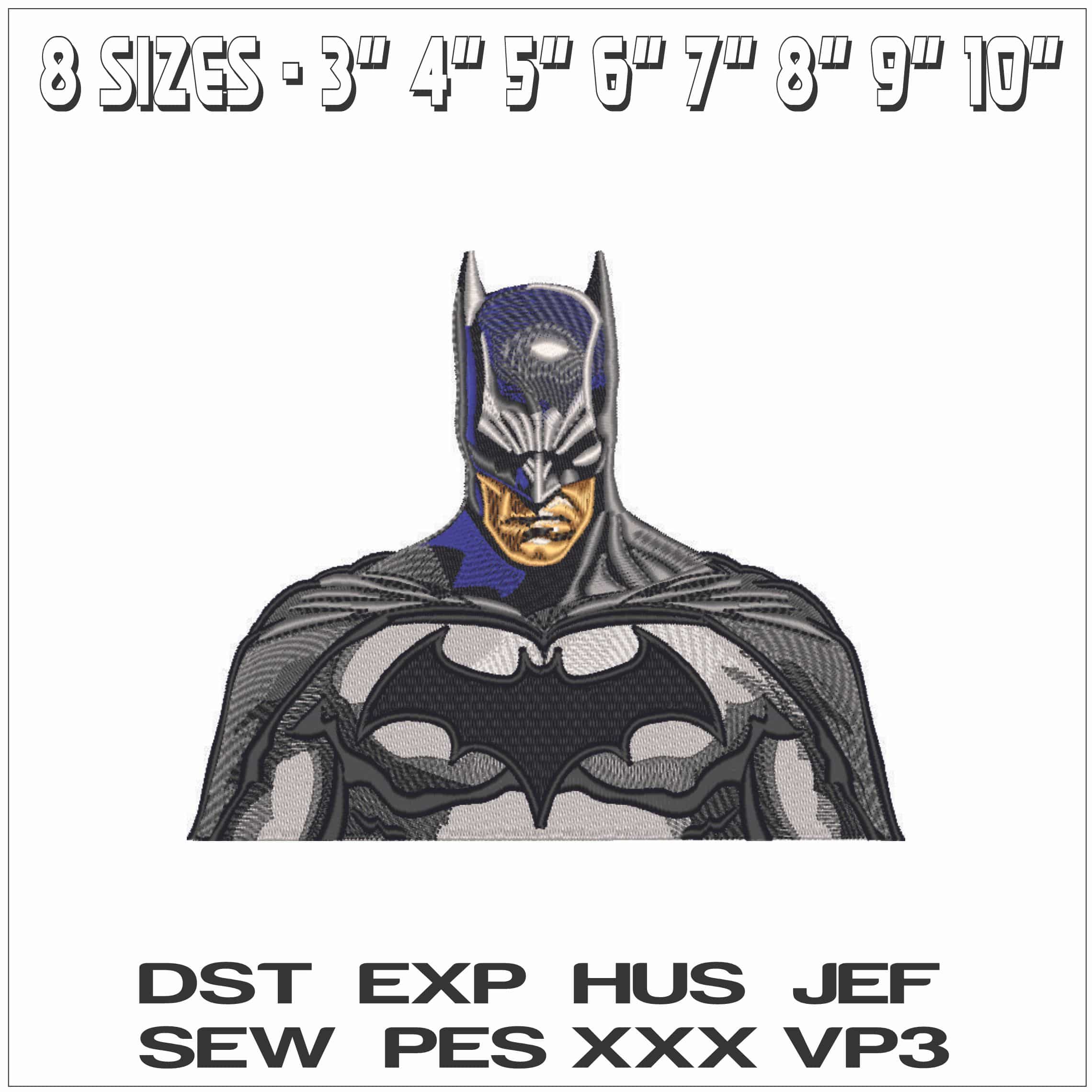 Batman Torso-Elegant embroidery design file - instant download — view 2