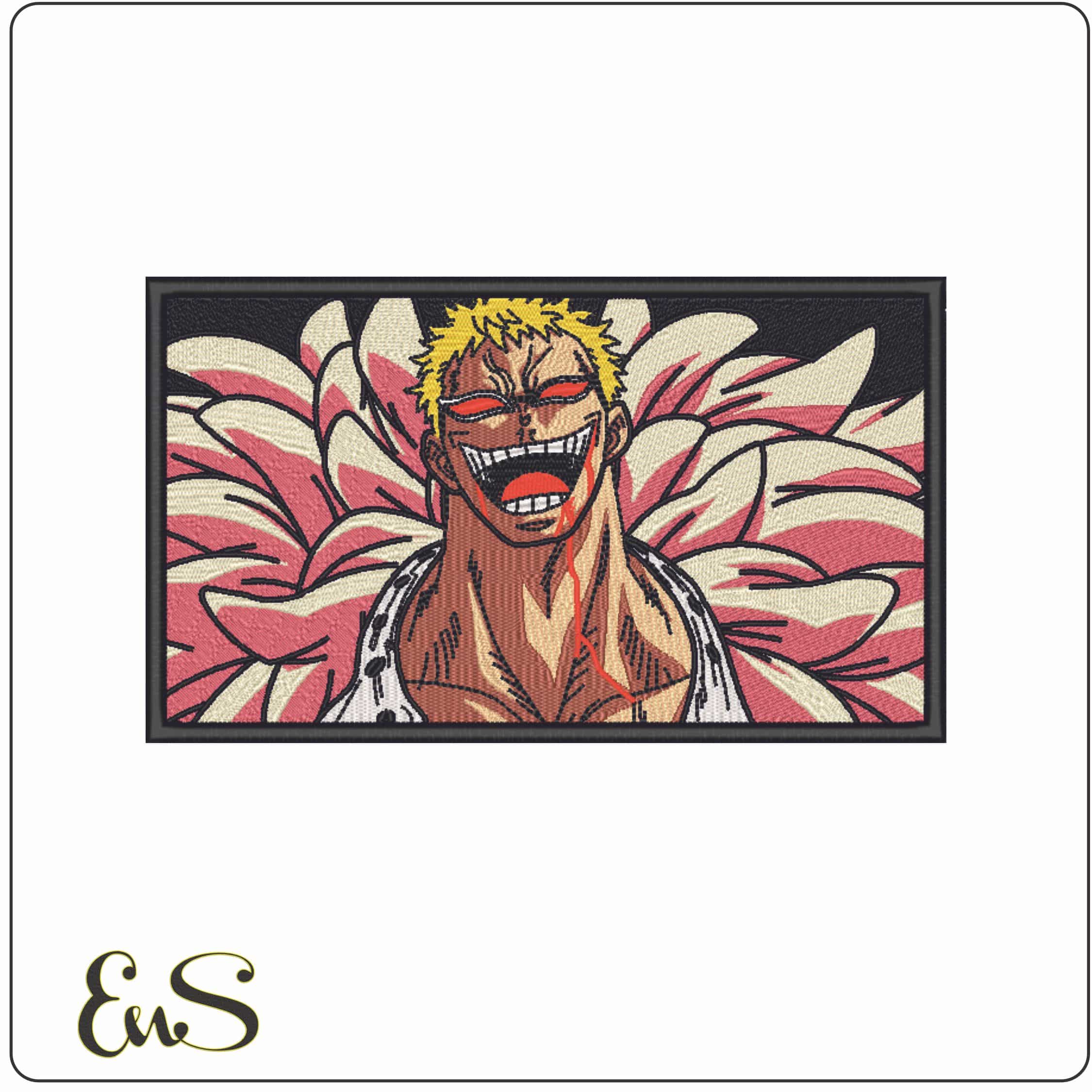 Donquixote Doflamingo Frame - One Piece - Anime-Elegant embroidery design file - instant download