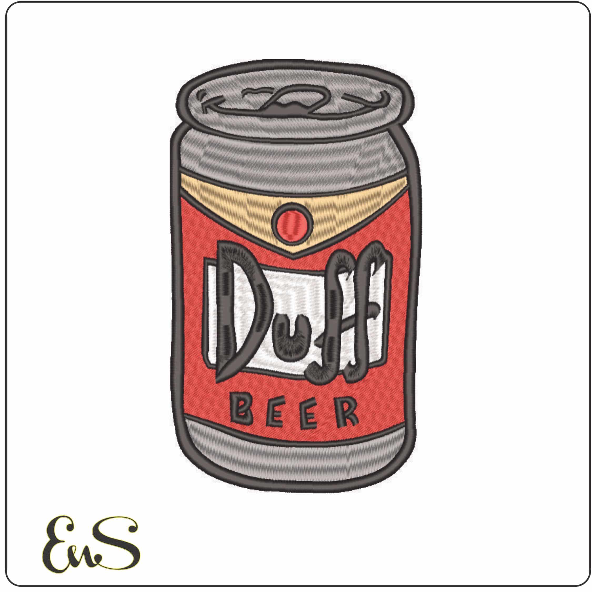 Duff Beer-Elegant embroidery design file - instant download
