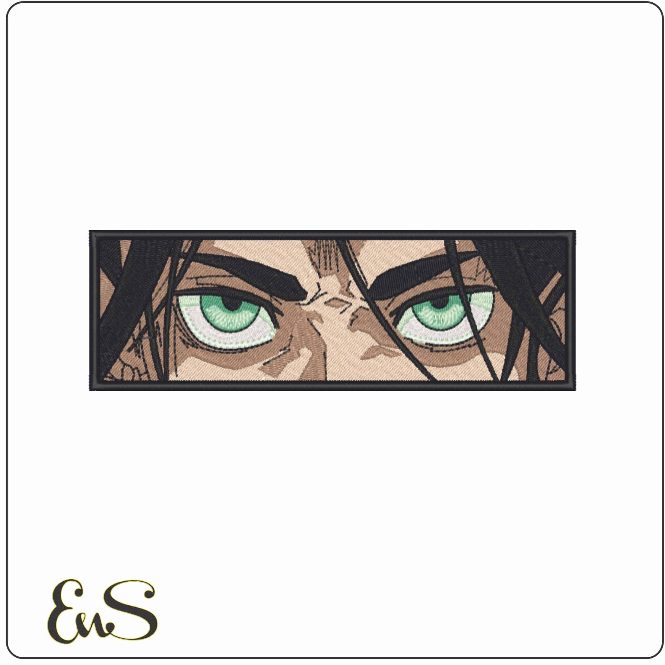 Eren Jeager Miradad - Attack on Titan - Anime-Elegant embroidery design file - instant download