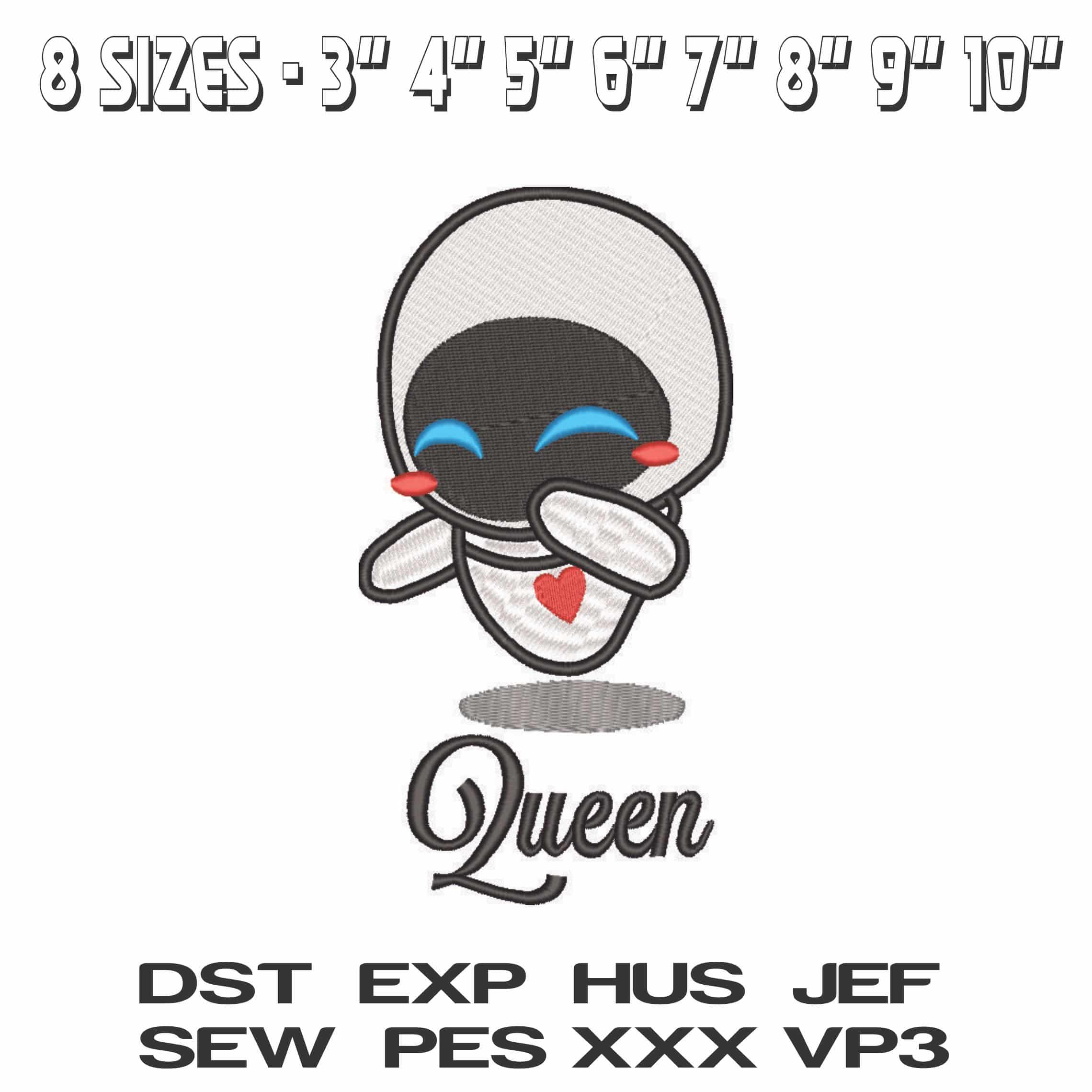 Eva Queen - Wall E - Cartoon-Elegant embroidery design file - instant download — view 2