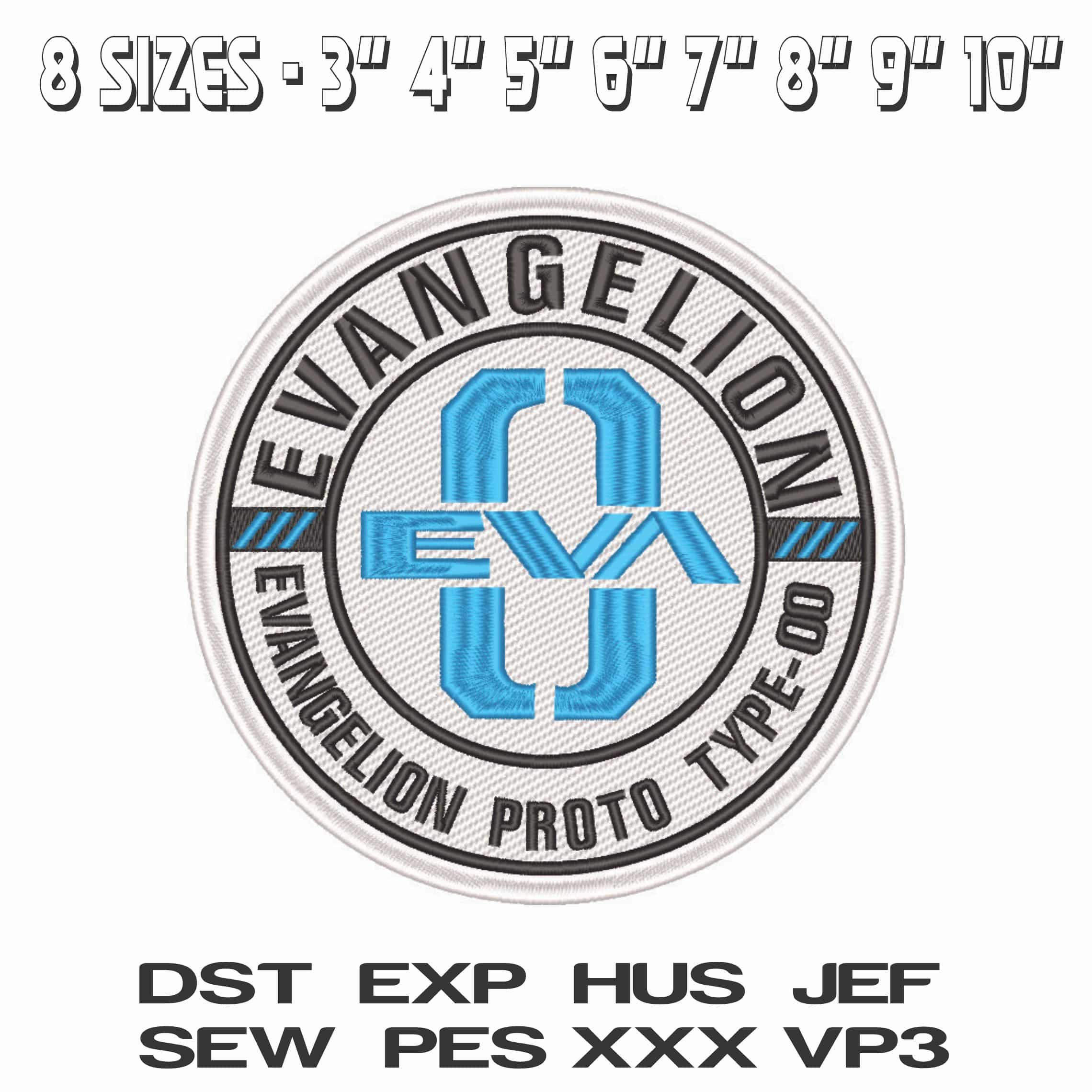 Evangelion - EVA level 0 - Anime-Elegant embroidery design file - instant download — view 2