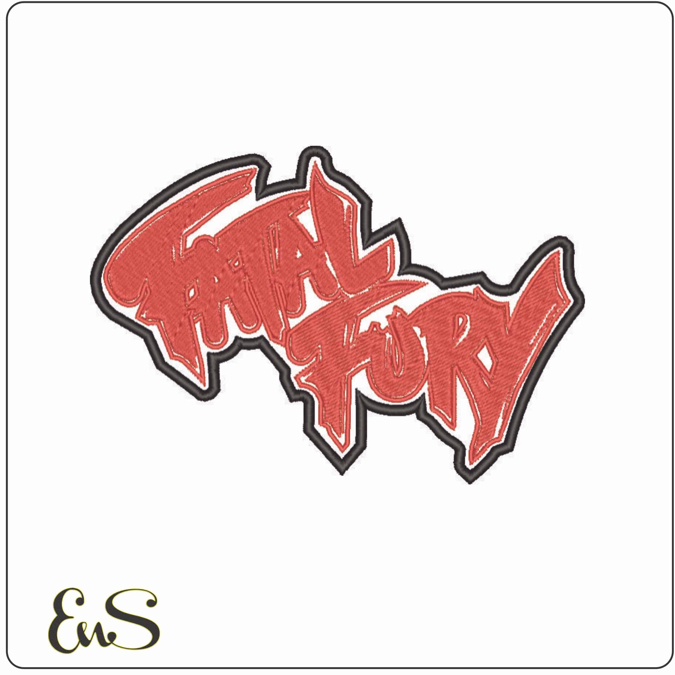 Fatal Fury Logo-Elegant embroidery design file - instant download