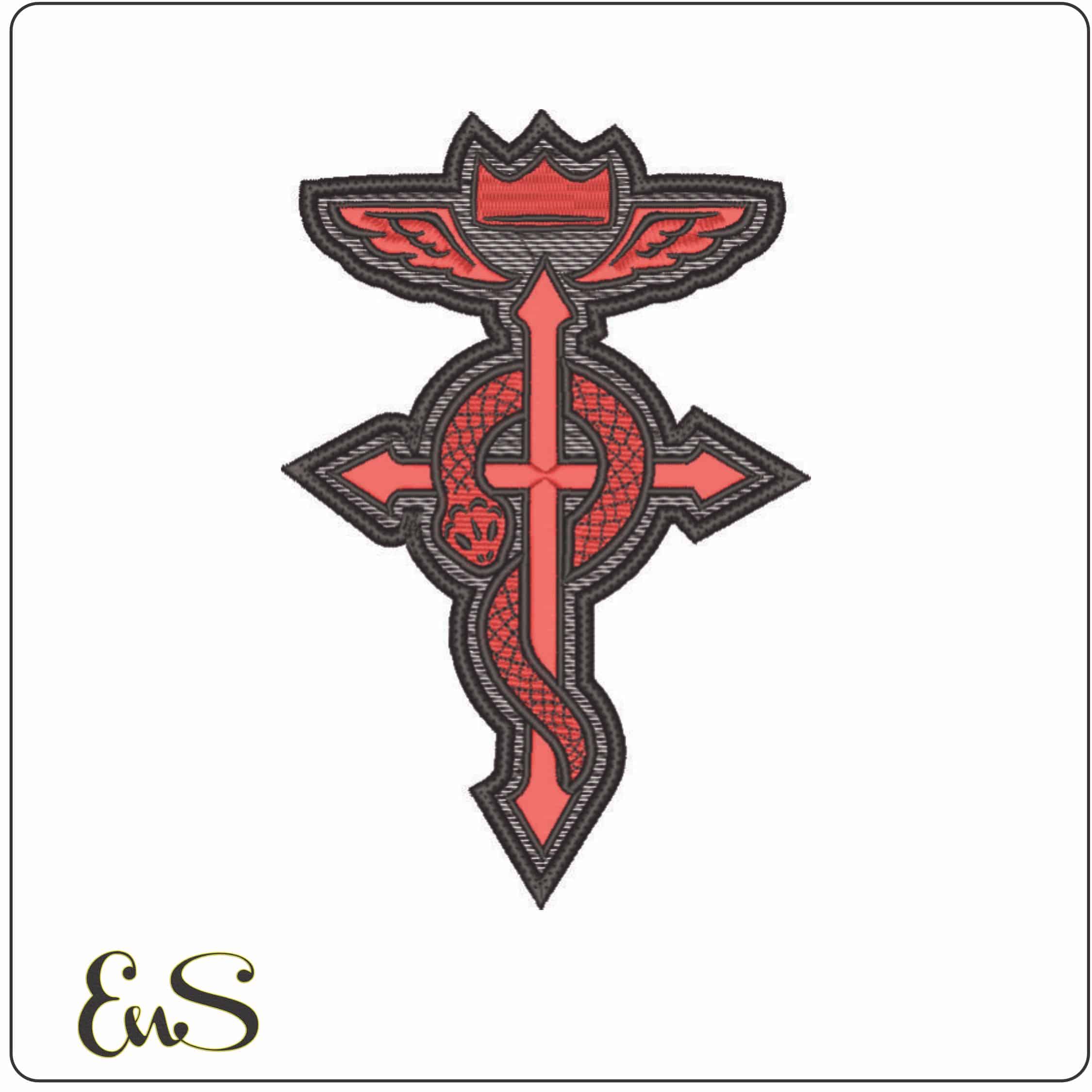 Flamel Symbol - Fullmetal Alchemist - Anime-Elegant embroidery design file - instant download