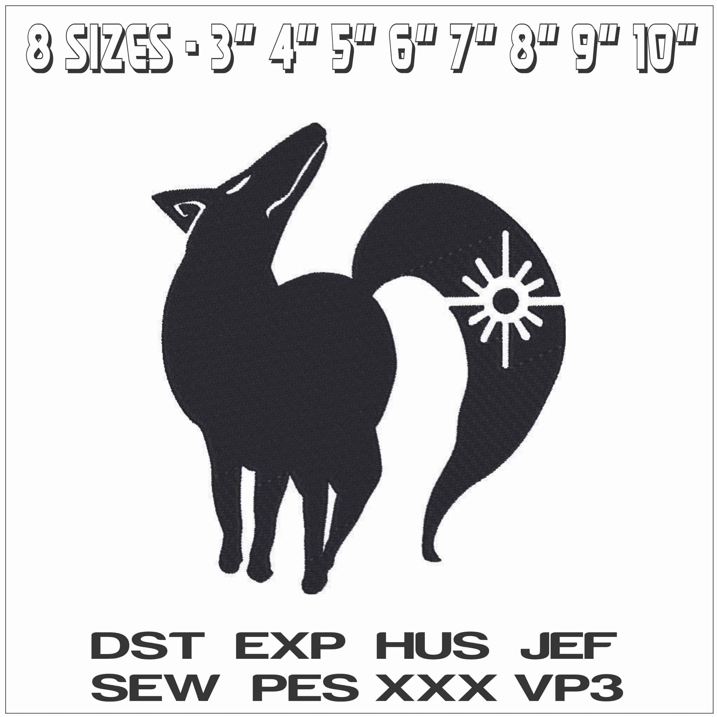 Foxs Sin of Greed - Ban - Anime-Elegant embroidery design file - instant download — view 2