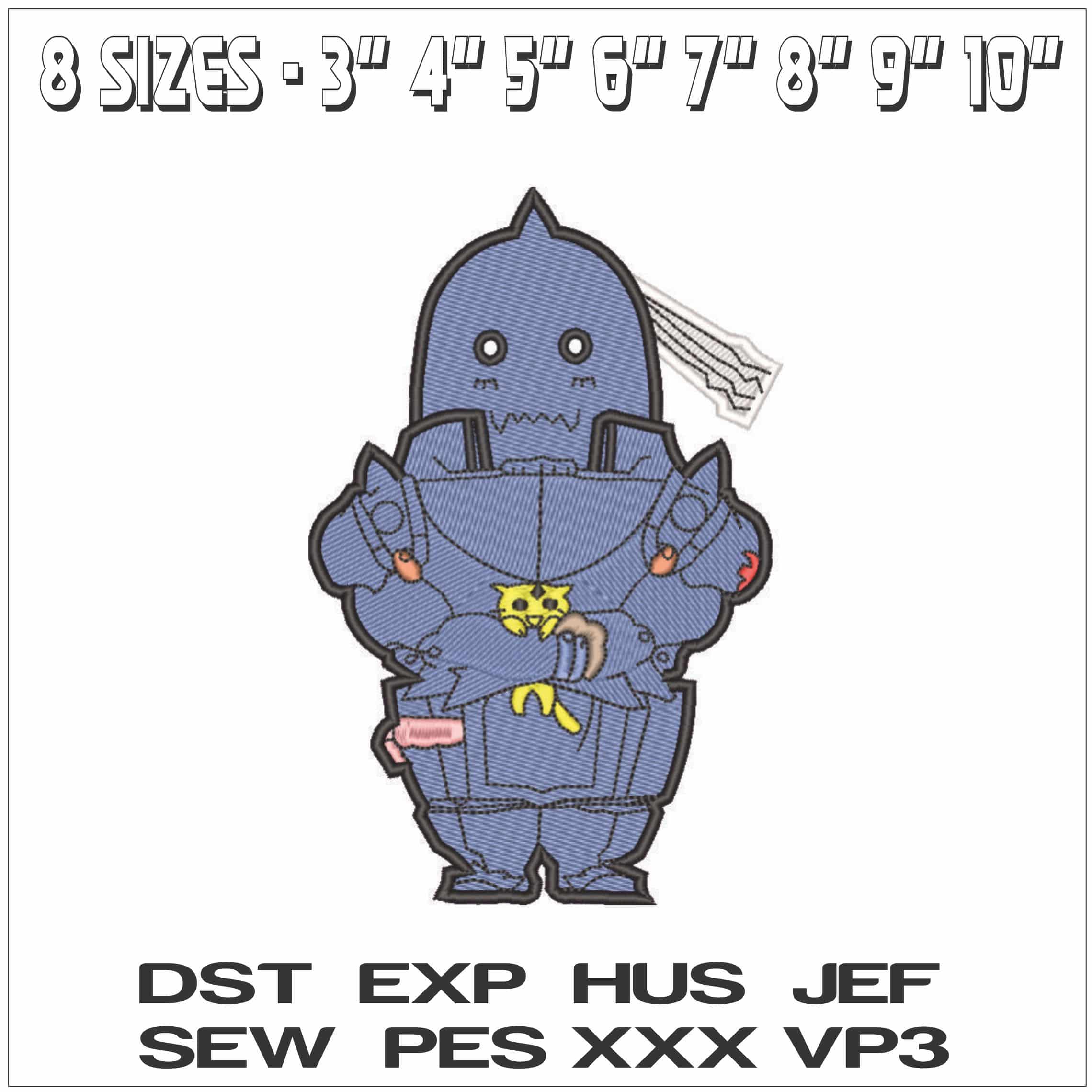Full Metal Alchemist - Anime-Elegant embroidery design file - instant download — view 2