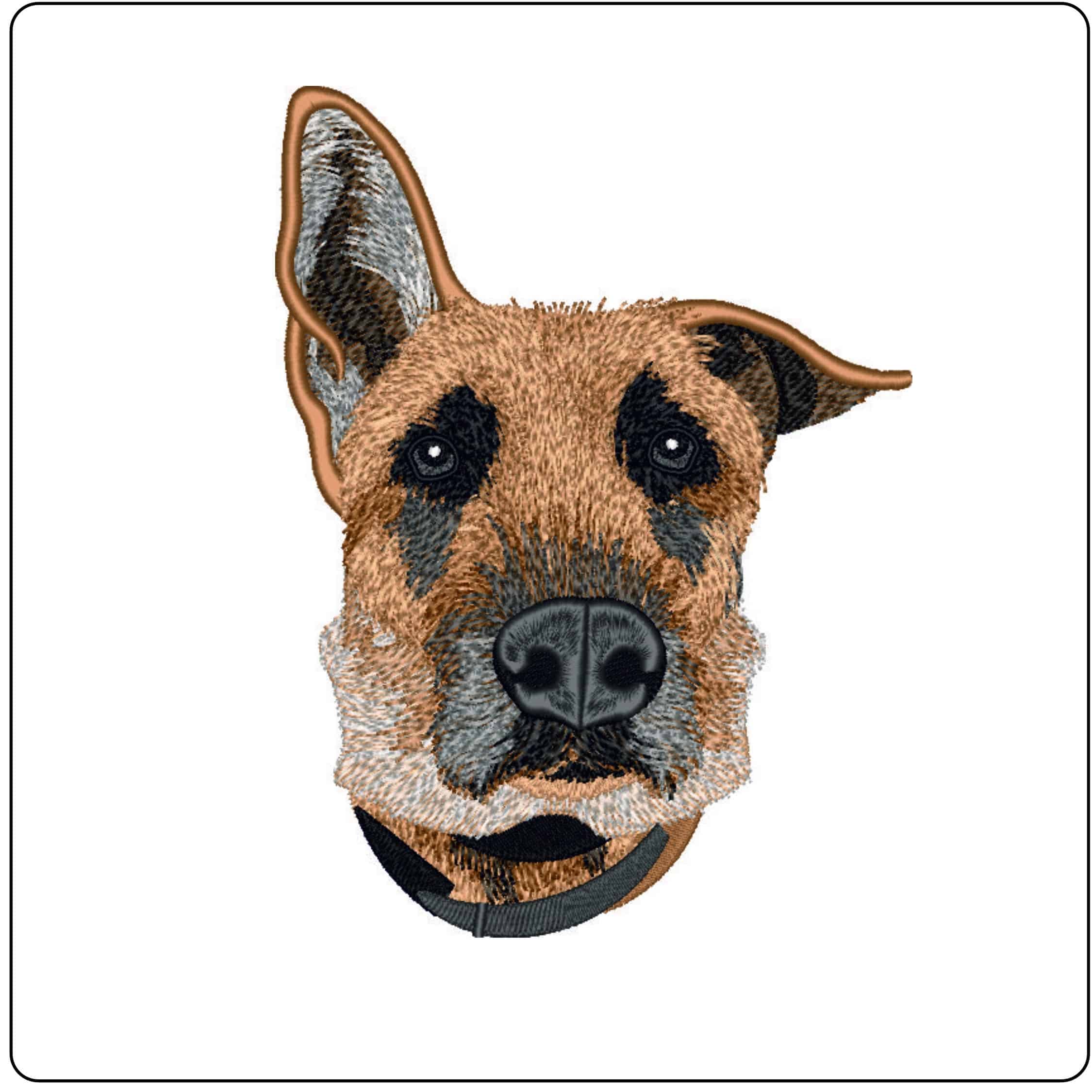 German Shepard Dog-Elegant embroidery design file - instant download