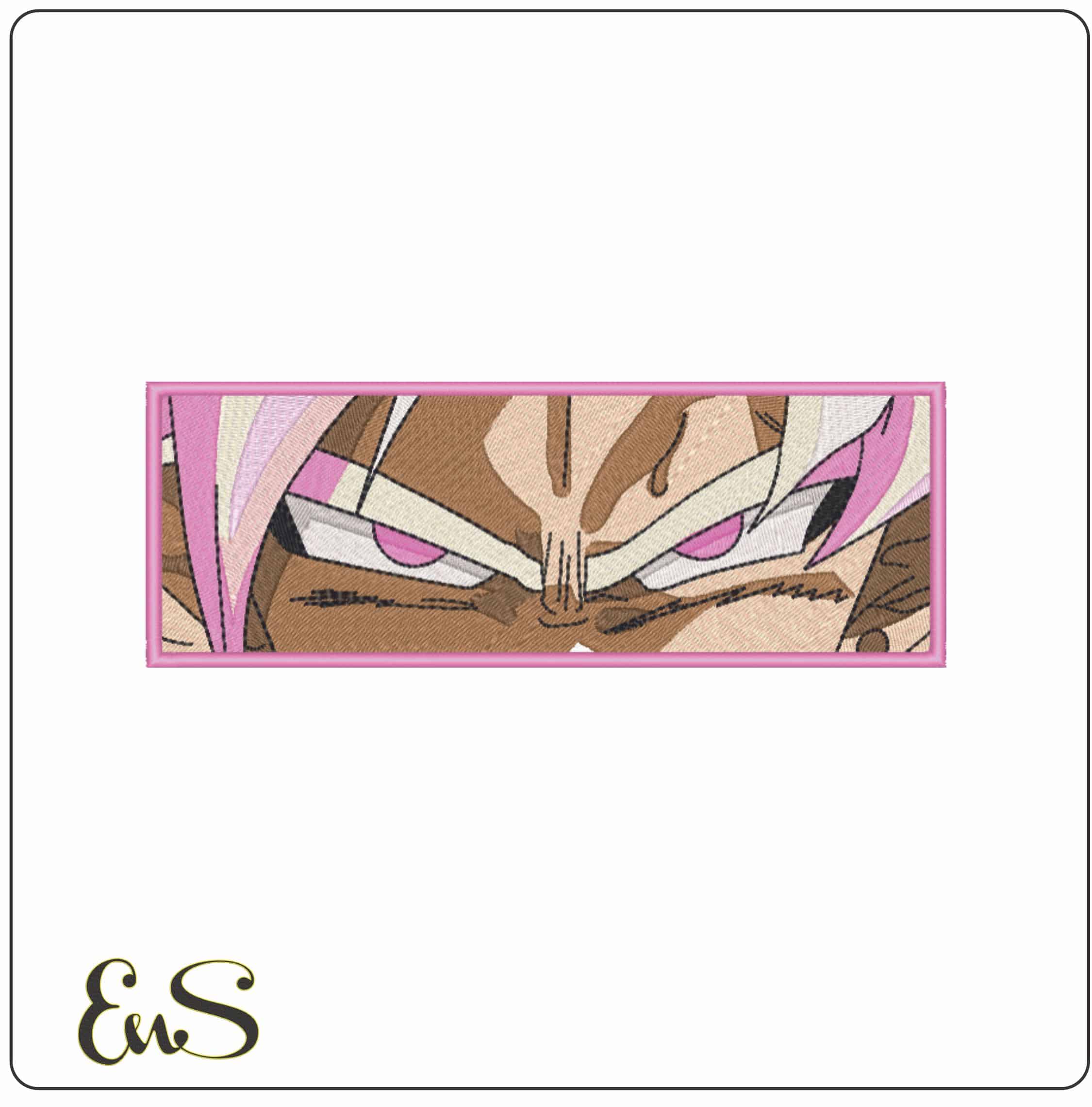 Goku Rose Eyes - Dragon Ball - Anime-Elegant embroidery design file - instant download
