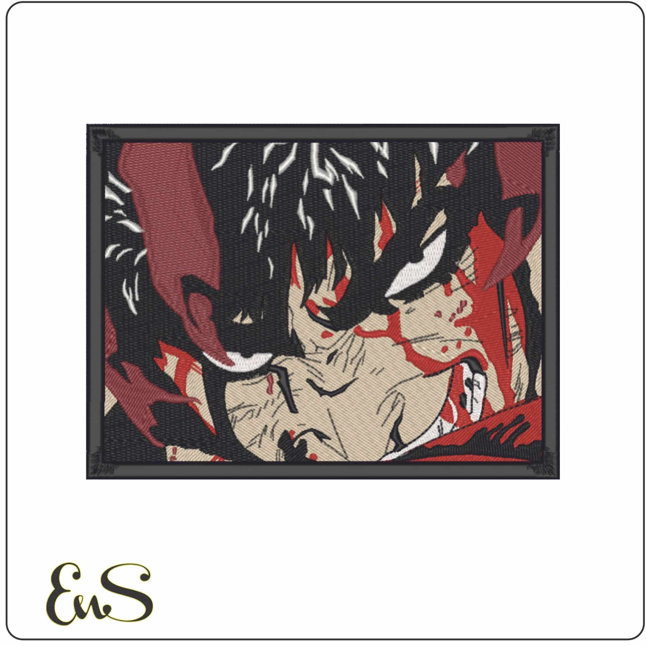 Guts Berserk Blood Bites - Anime-Elegant embroidery design file - instant download