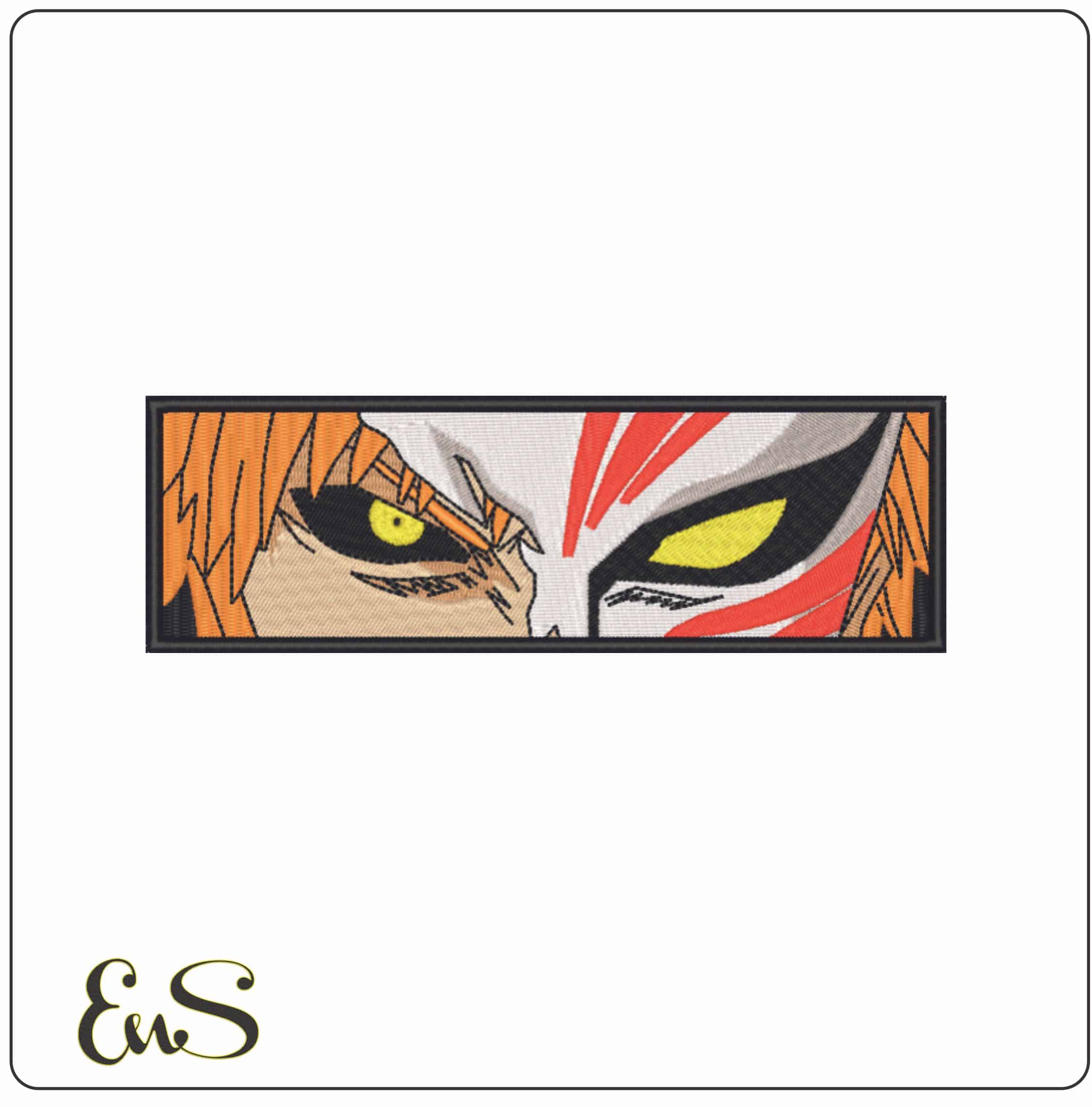 Ichigo Eyes - Anime-Elegant embroidery design file - instant download