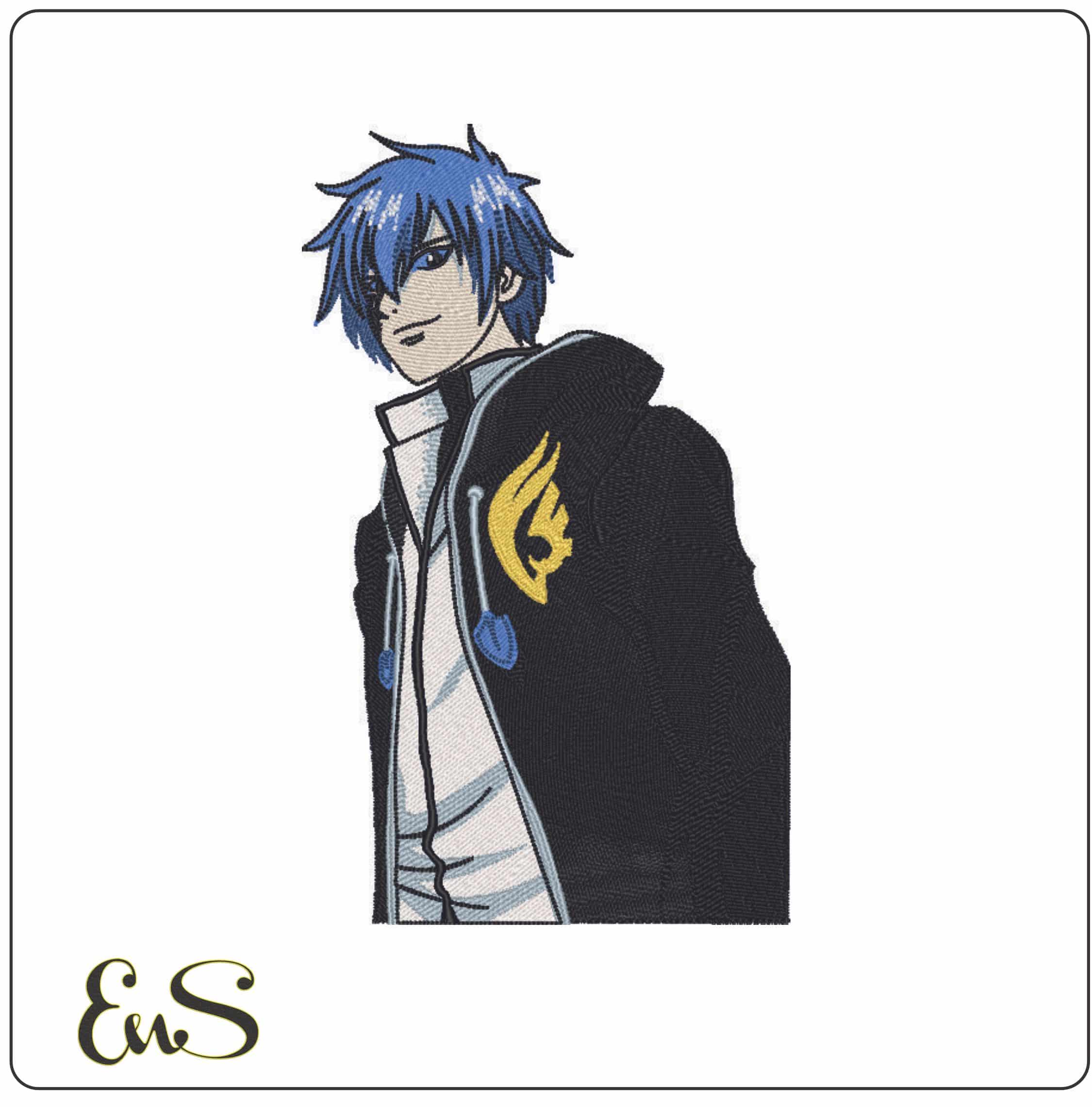 Jellal Fernandes - Fairy Tail - Anime-Elegant embroidery design file - instant download