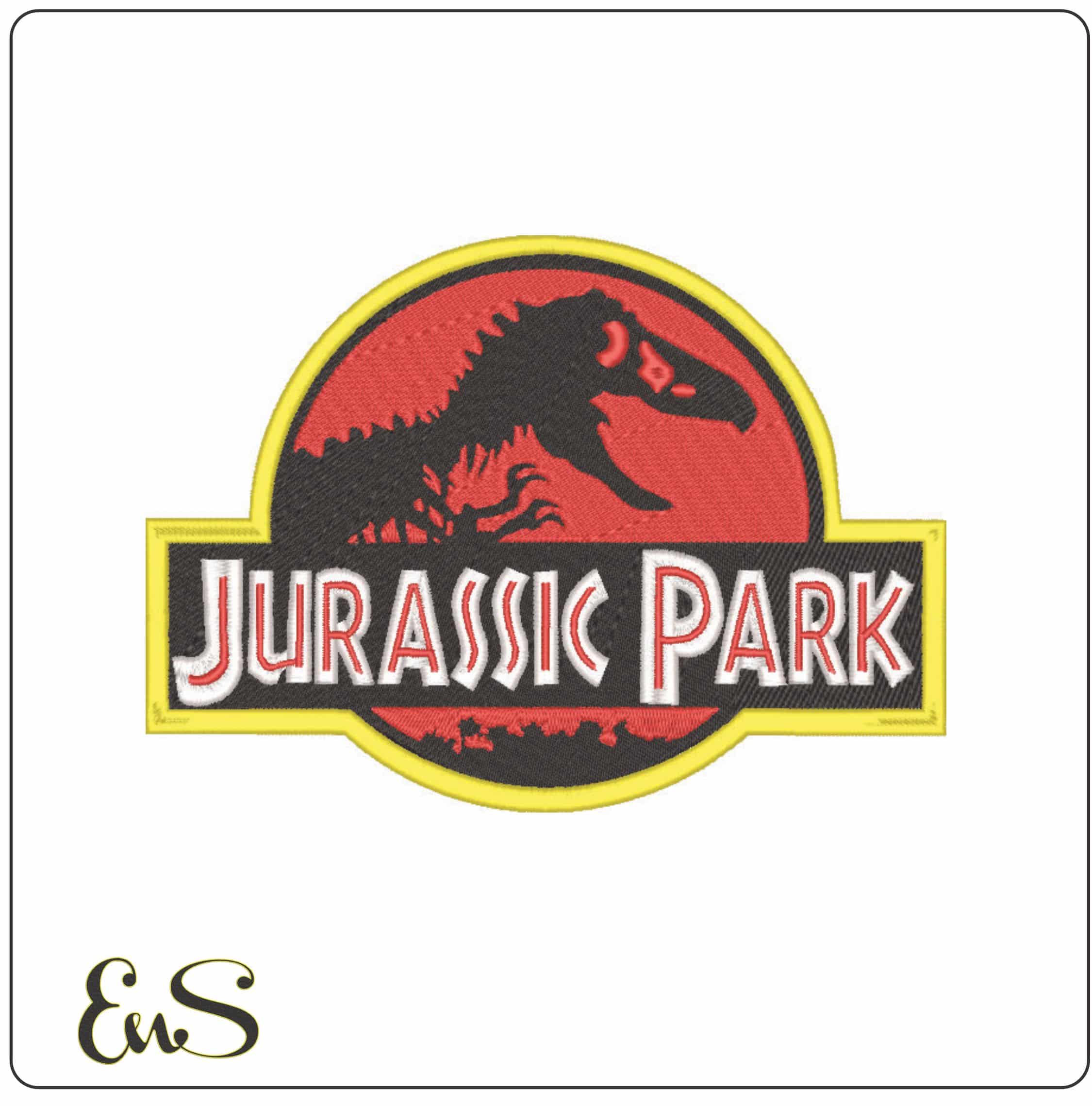 Jurassic Park-Elegant embroidery design file - instant download