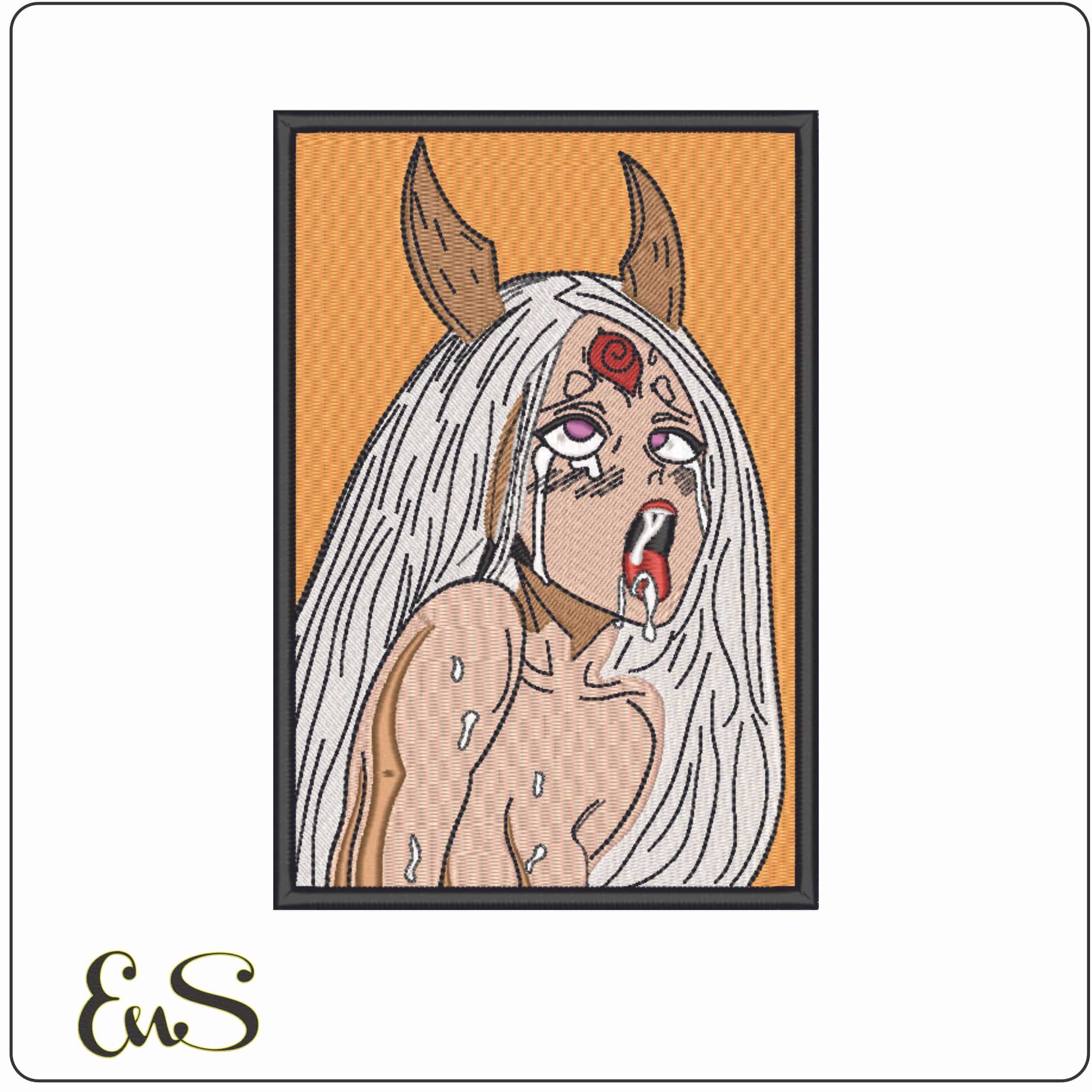 Kaguya Otsutsuki Robbit Goddess - Naruto - Anime-Elegant embroidery design file - instant download