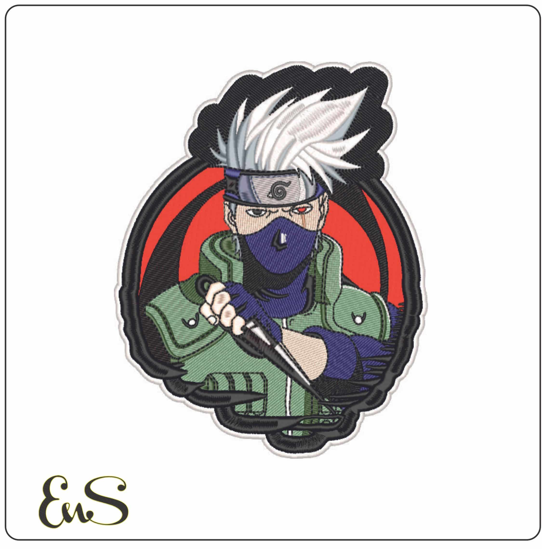 Kakashi Hateke - Naruto Series - Anime-Elegant embroidery design file - instant download