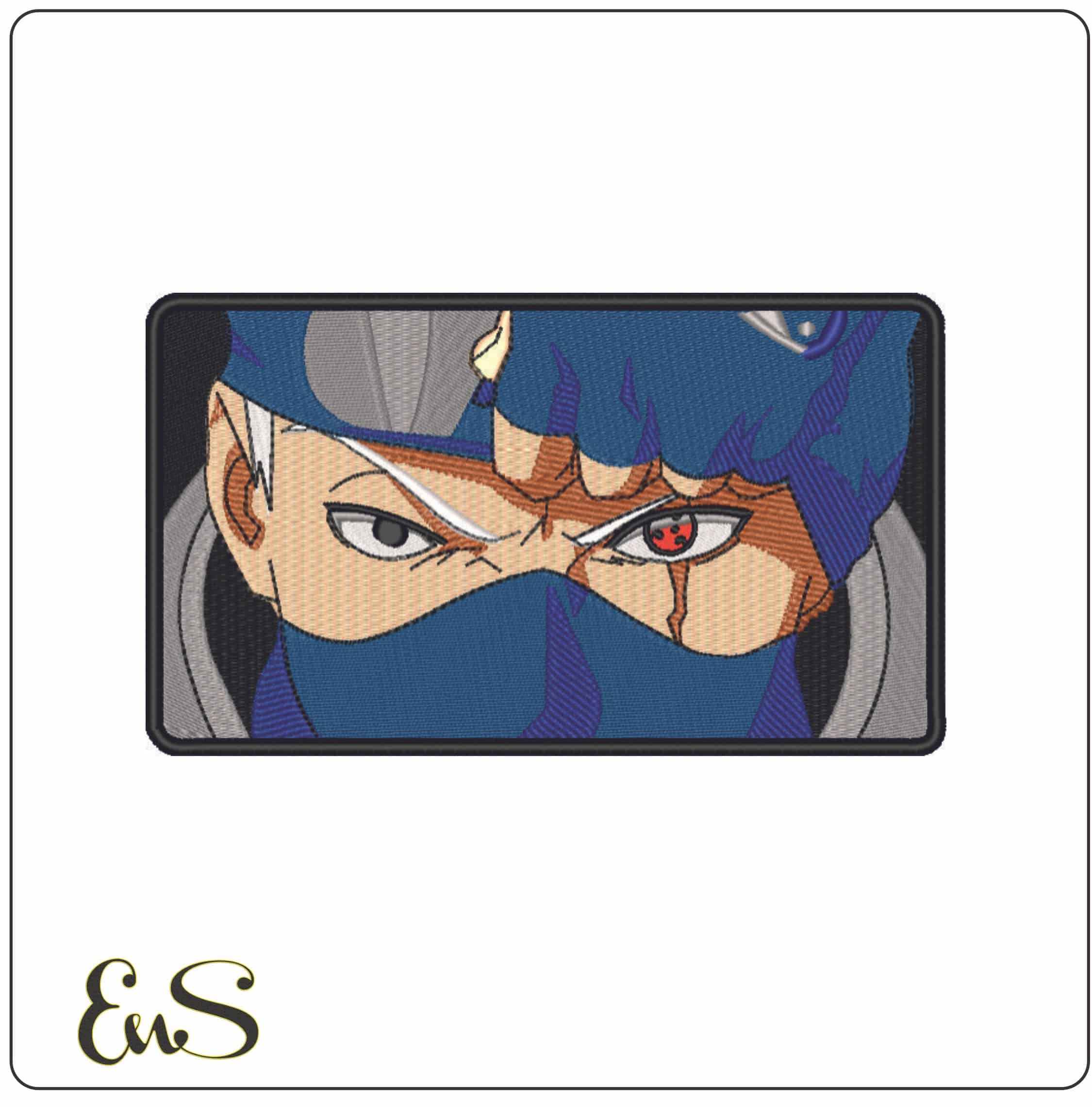 Kakashi Hateke Head pull off mask - Naruto - Anime-Elegant embroidery design file - instant download