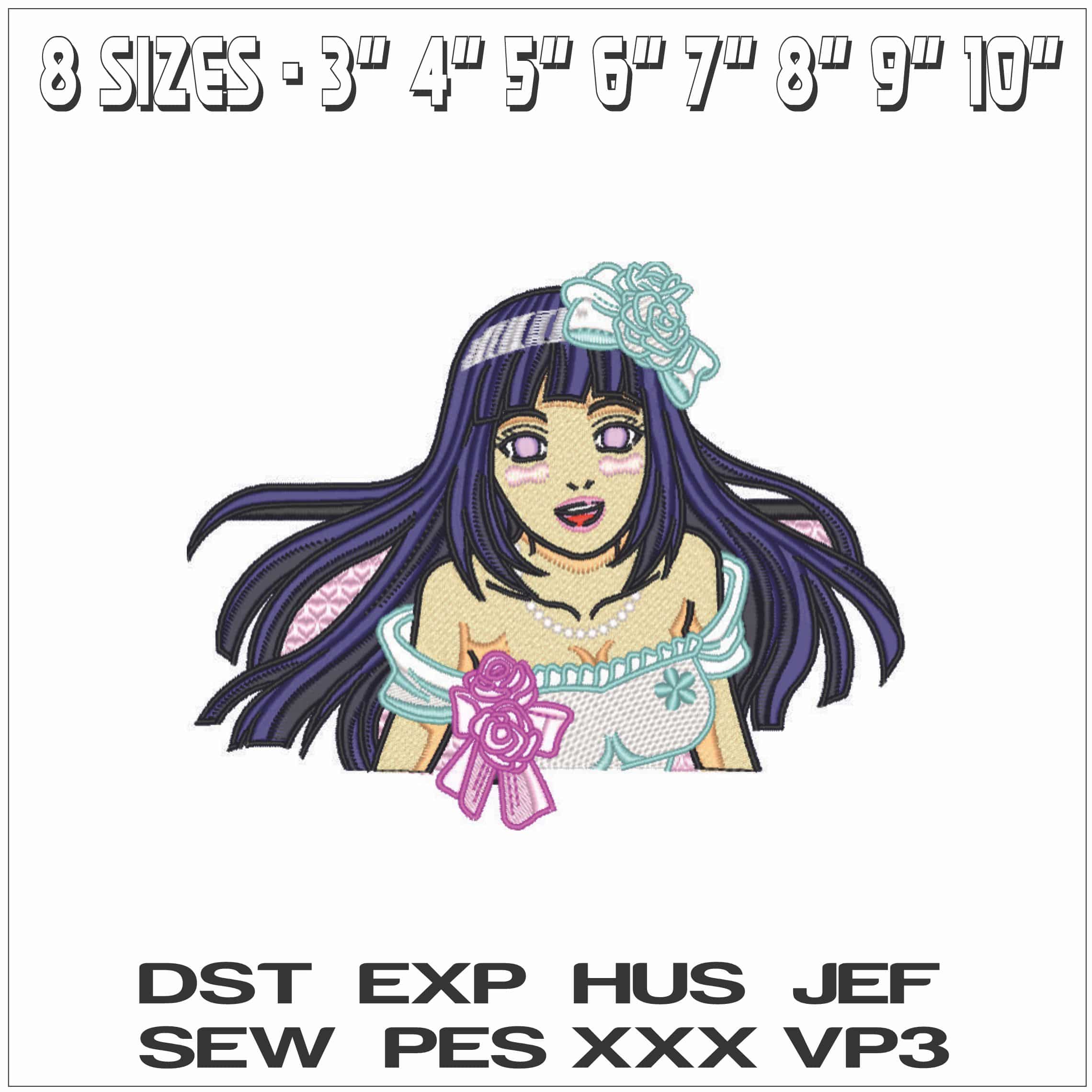 Kakashi Hateke Torso - Hinata - Anime-Elegant embroidery design file - instant download — view 2
