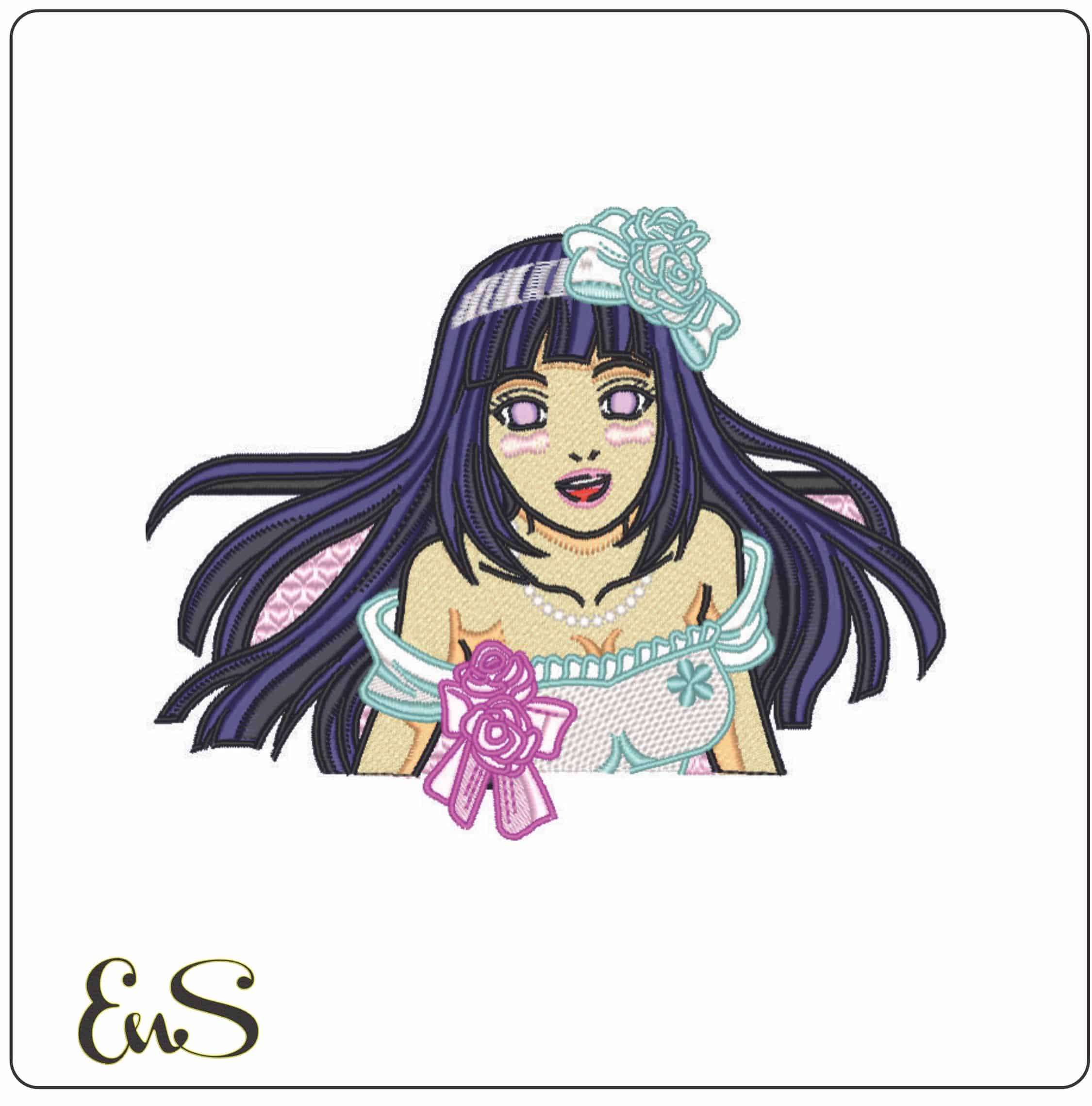 Kakashi Hateke Torso - Hinata - Anime-Elegant embroidery design file - instant download