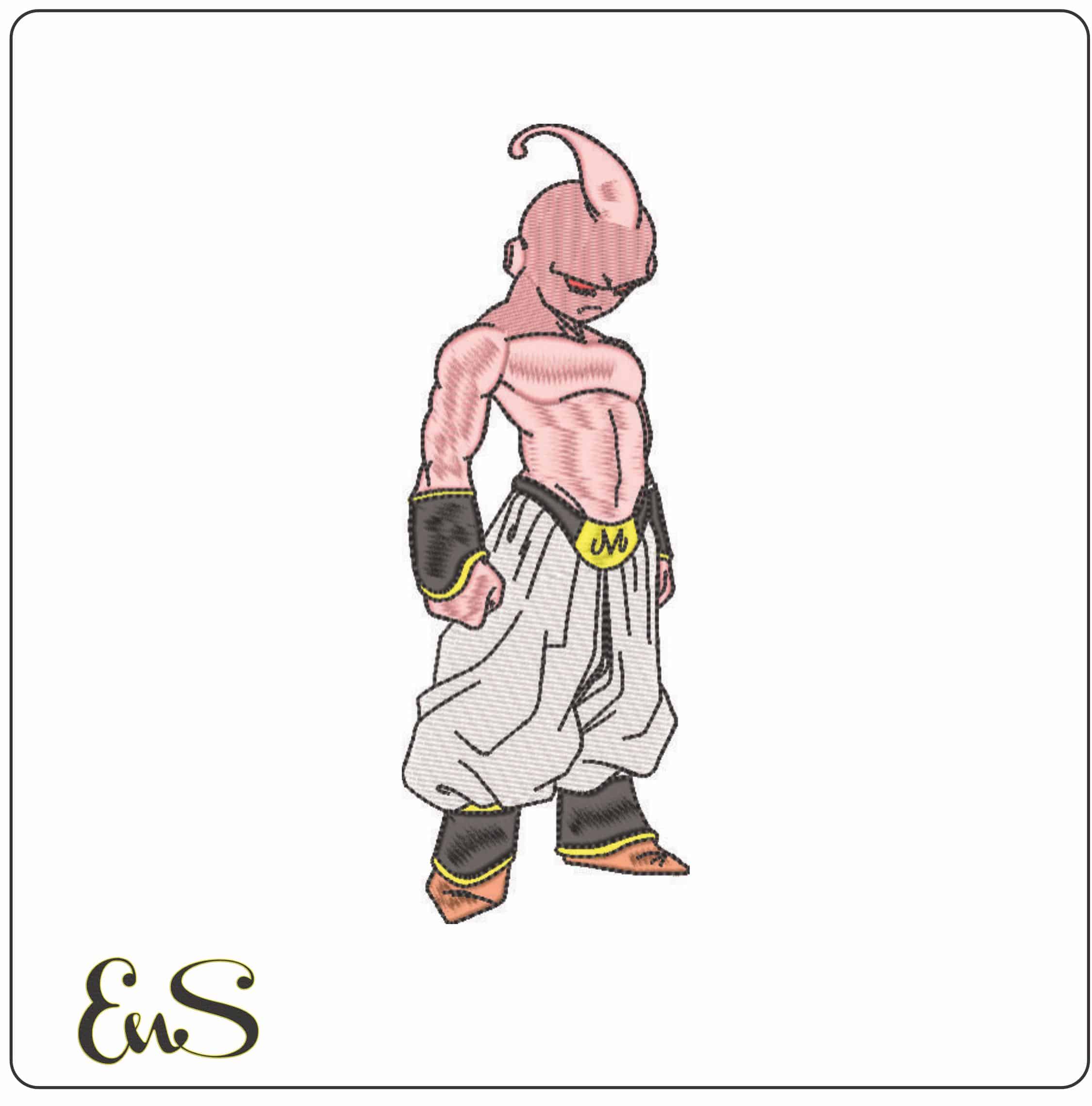 Kid Buu - Dragon Ball - Anime-Elegant embroidery design file - instant download