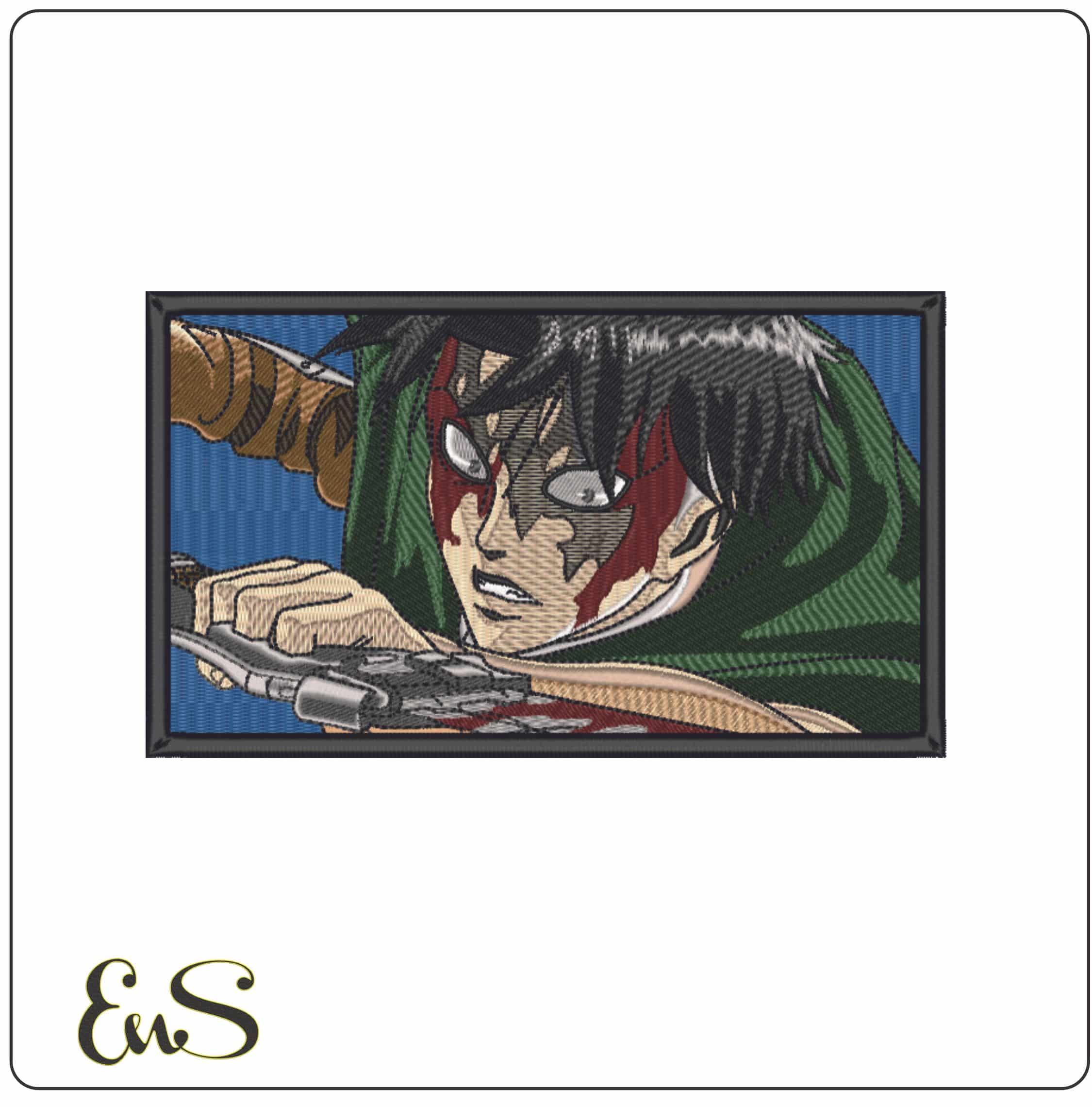 Levi Ackerman - Attack on Titan - Anime-Elegant embroidery design file - instant download