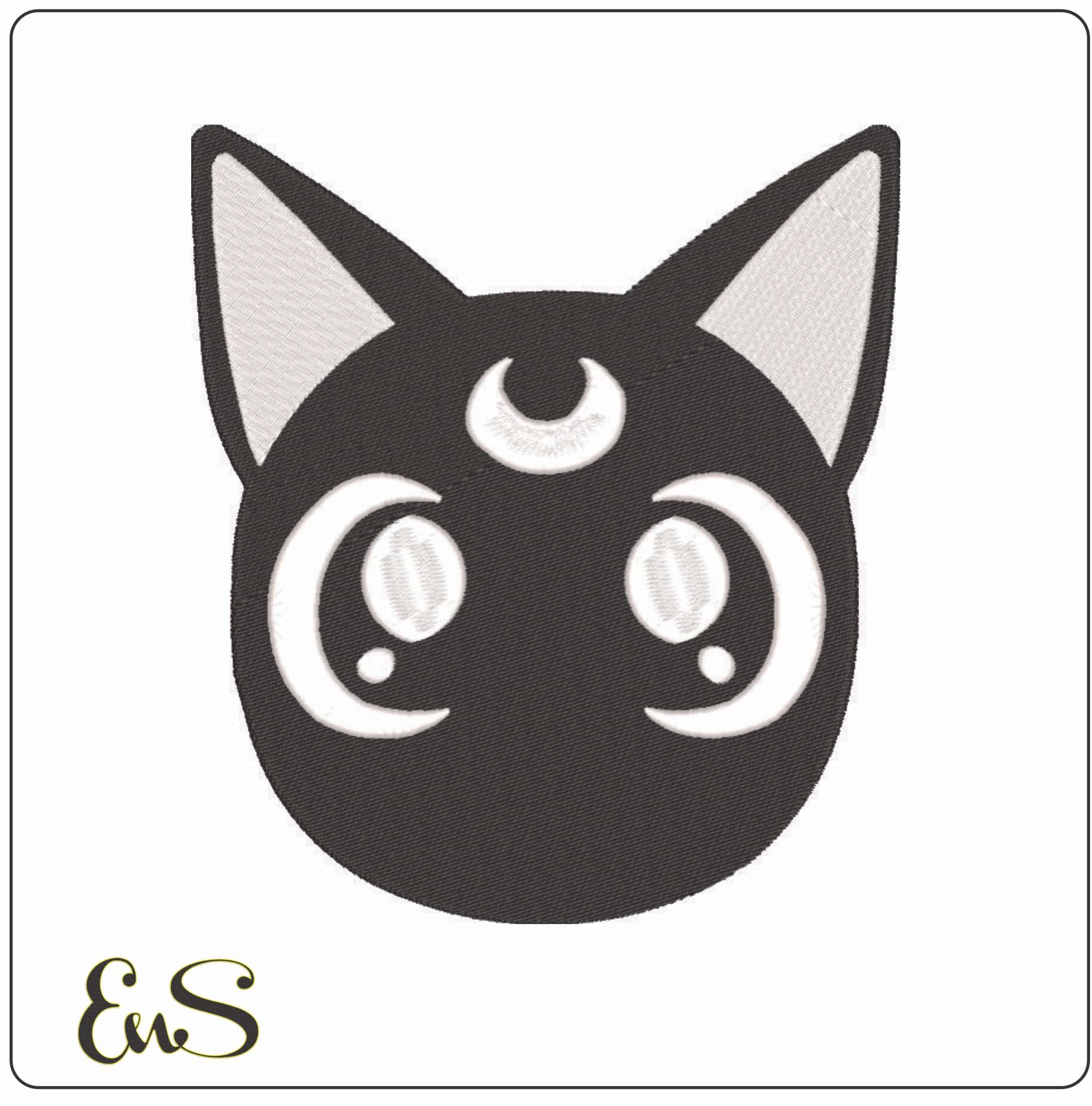 Luna Sailor - Sailor Moon - Anime-Elegant embroidery design file - instant download