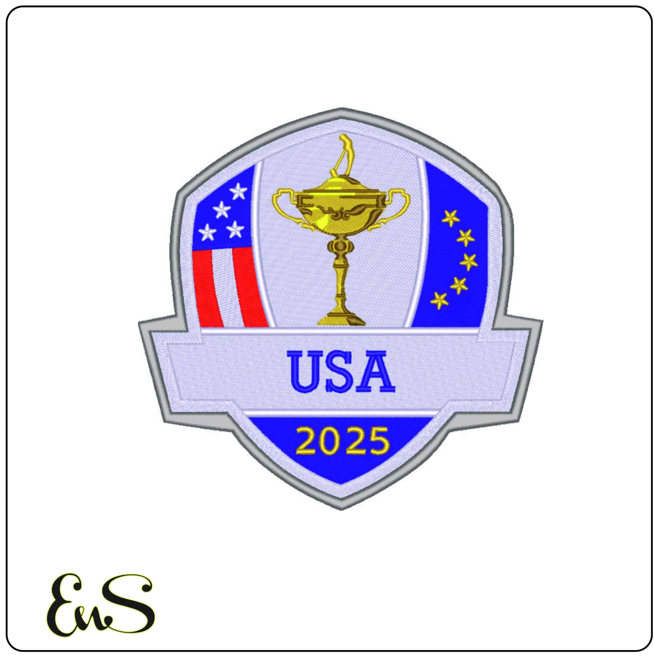 Ryder Cup 2025 - USA embroidery design - Bethpage Black September embroidery machine pattern embroidery file