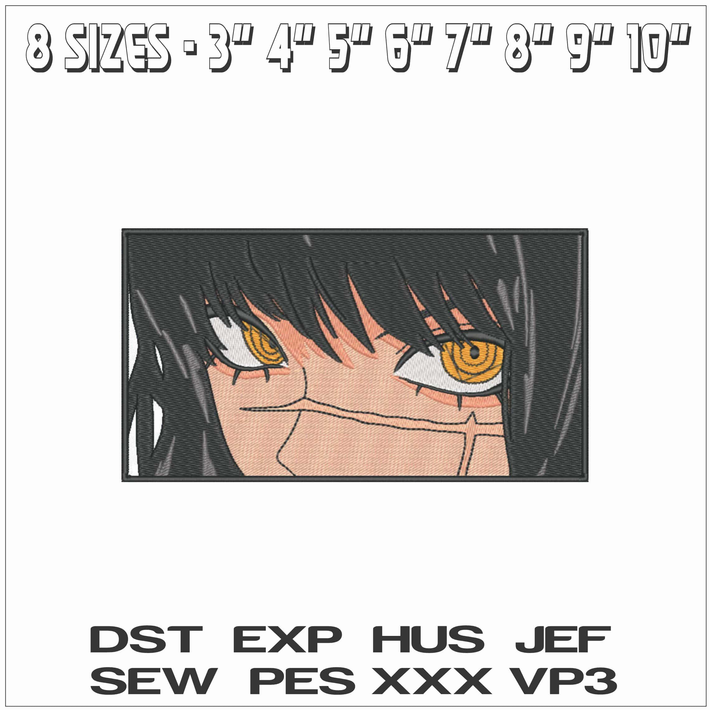 Makima Eyes - Chainsaw Man - Anime-Elegant embroidery design file - instant download — view 2