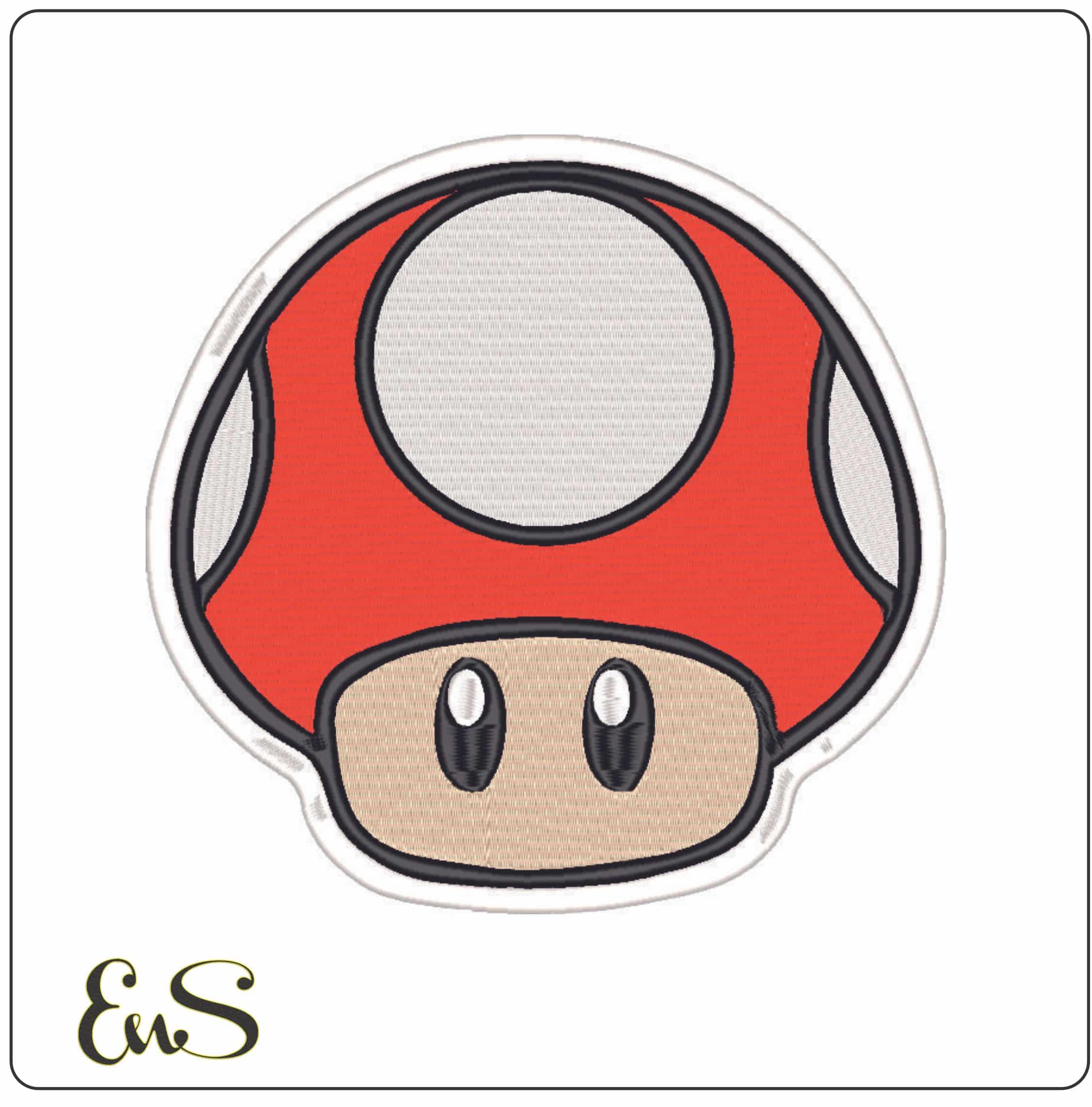 Mushroom - Super Mario-Elegant embroidery design file - instant download