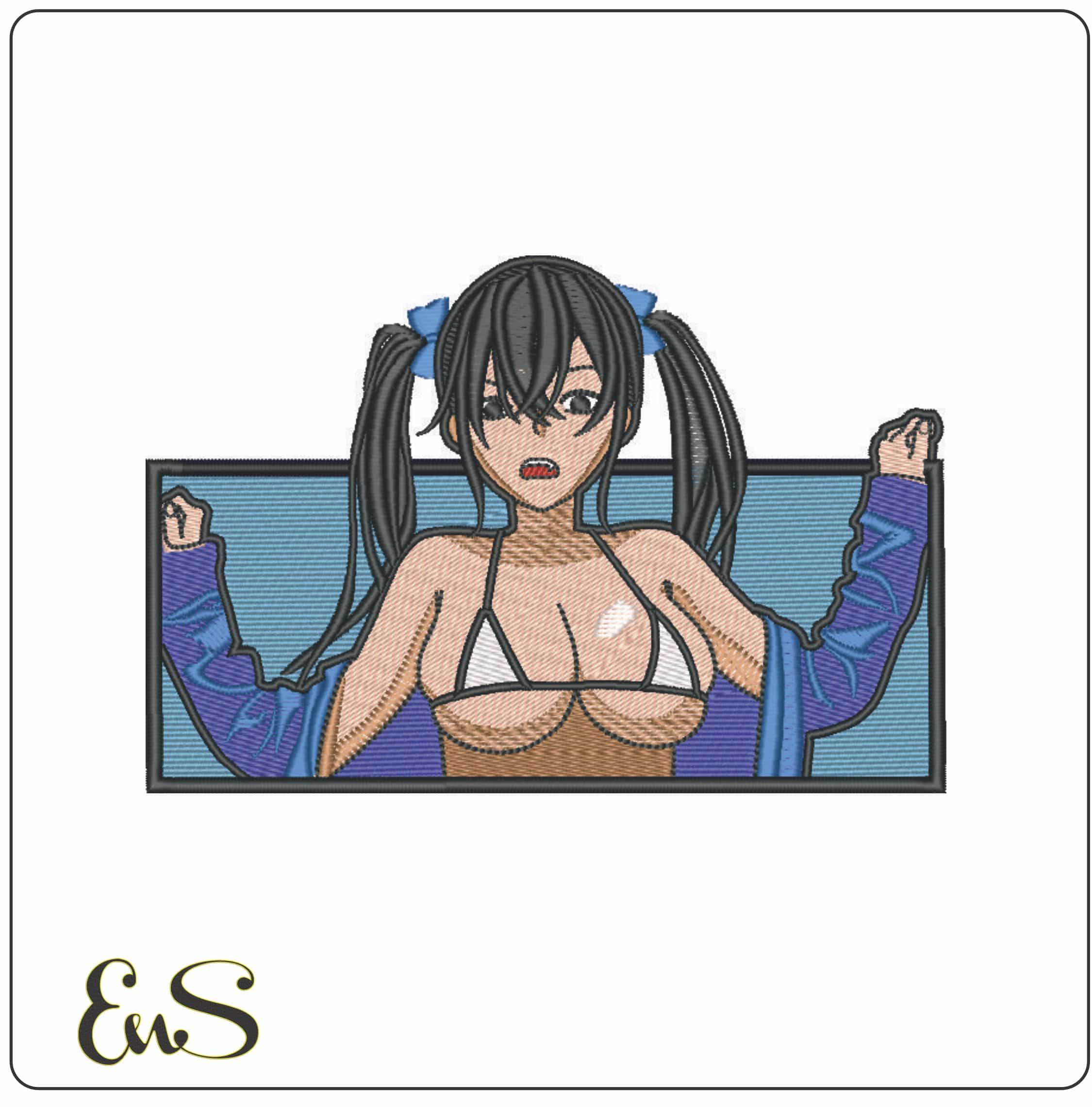 Nico Yazawa Frame - Love Live - Anime-Elegant embroidery design file - instant download