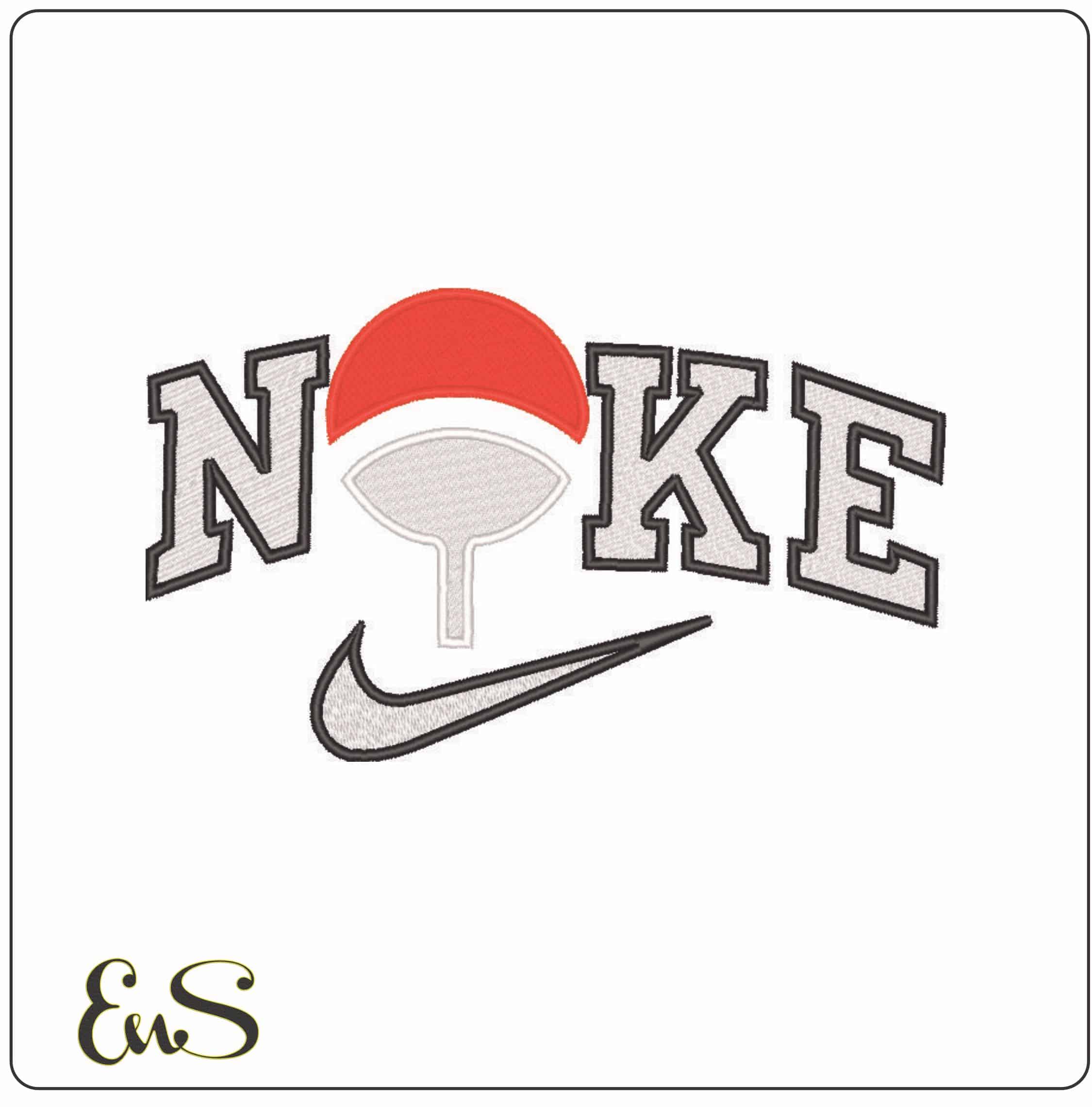 Nike Akatsuki Cloud Symbol - Naruto - Anime-Elegant embroidery design file - instant download