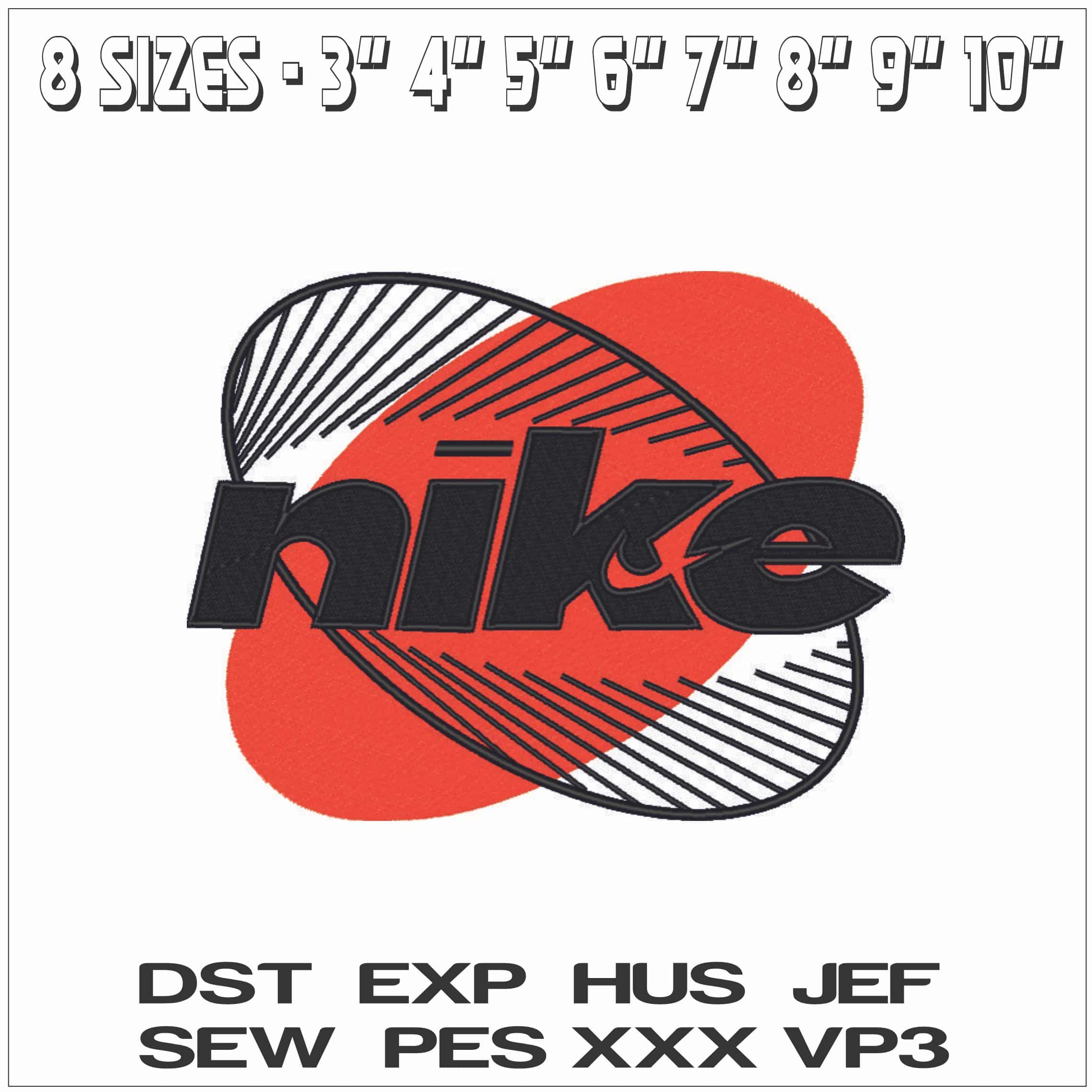 Nike Basket Ball Hoop-Elegant embroidery design file - instant download — view 2