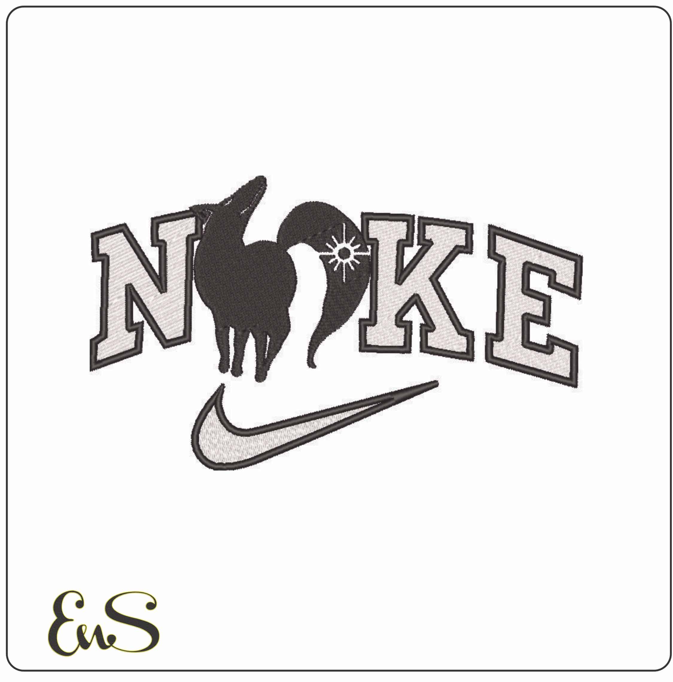 Nike Foxs Sin of Greed - Ban - Anime-Elegant embroidery design file - instant download